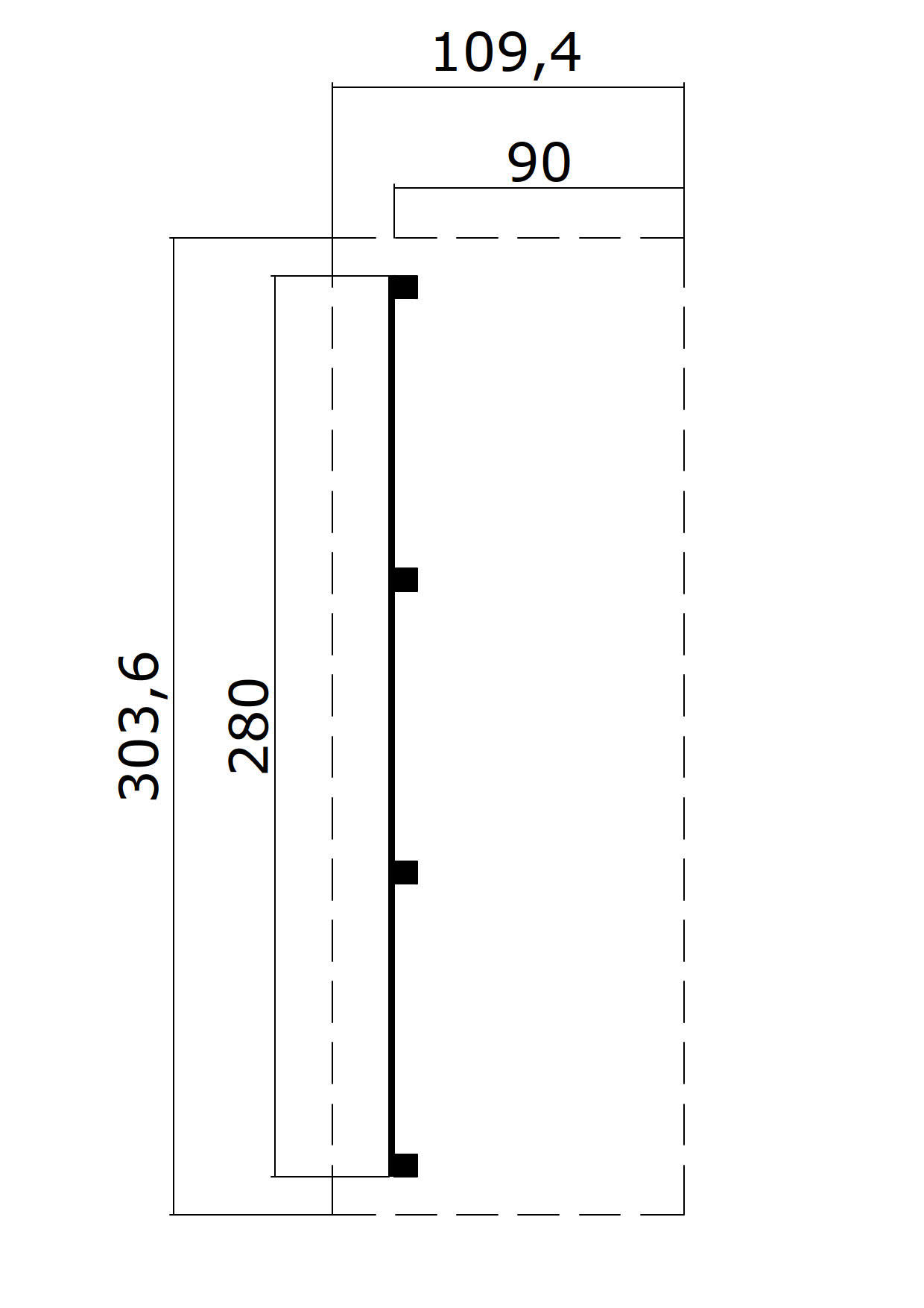 Lasita Maja Schleppdach mit Seitenwand 90 X 300 B Schleppdach 28 mm, 280x900, Gletschergrün