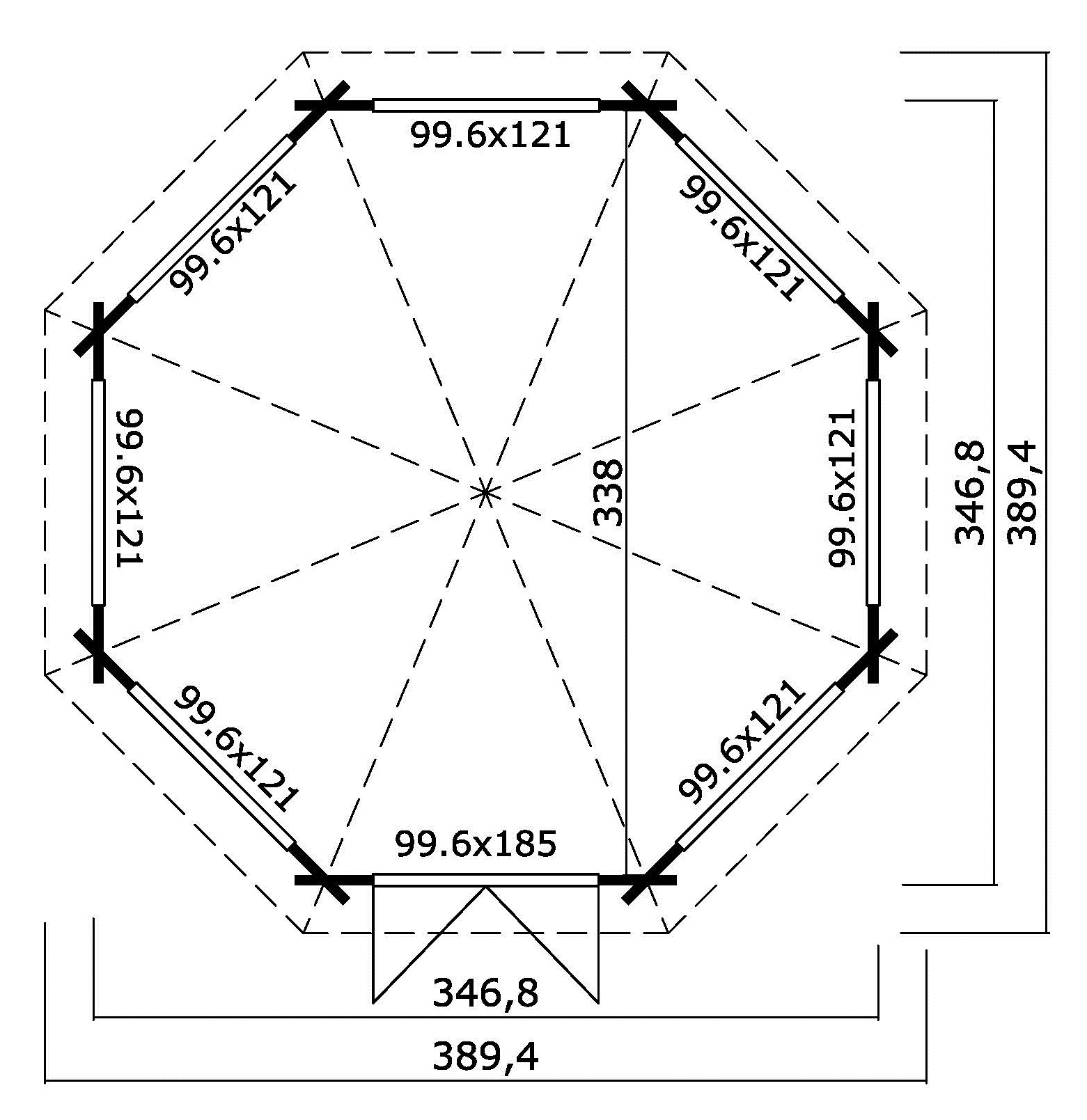 Lasita Maja Jamaica Pavillion 44 mm, 347 x 347, Schwedenrot