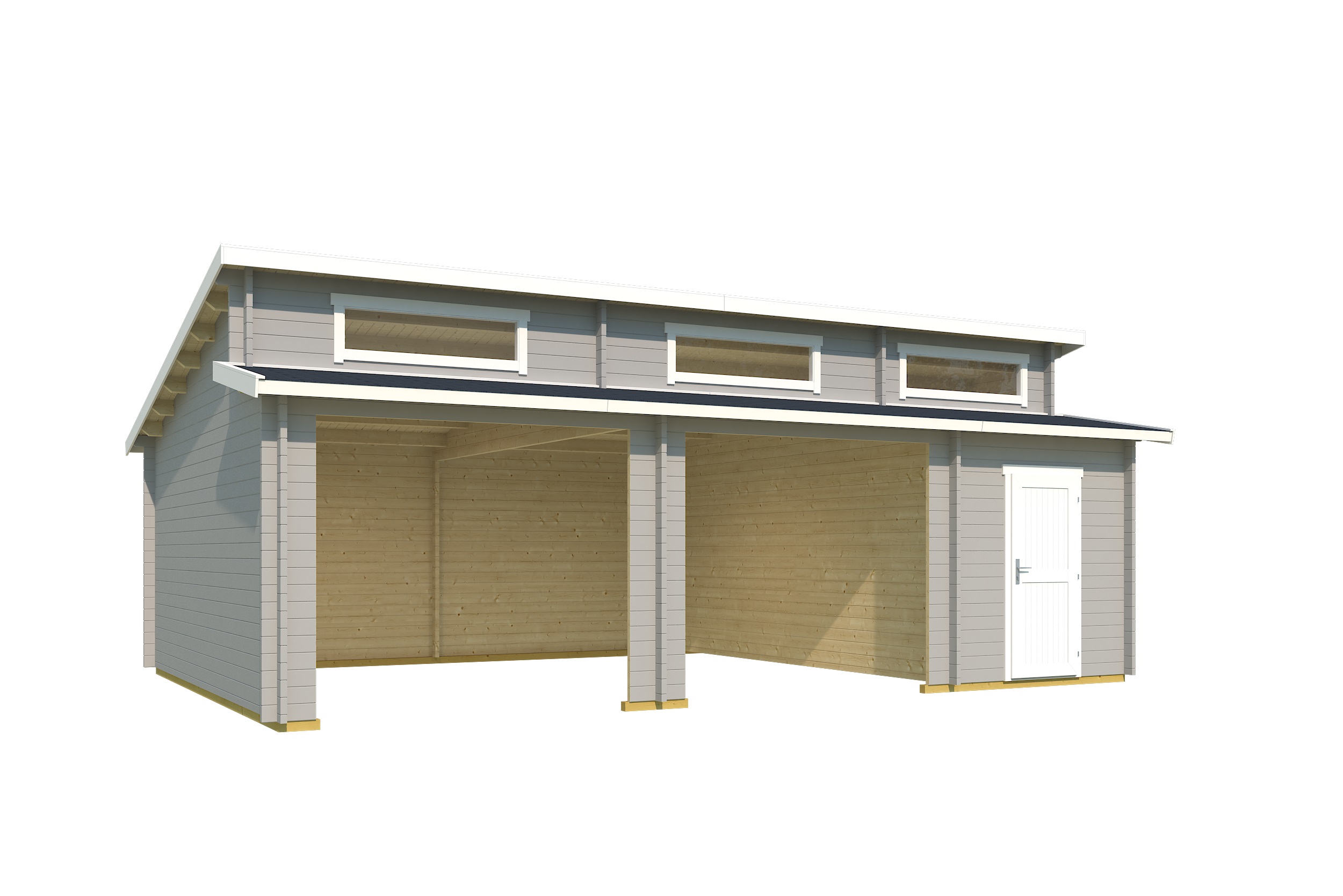 Lasita Maja Hawaii Ohne Tore Garage 44 mm 2-Raum, 780 x 520, Lichtgrau Lasita Maja Hawaii Ohne Tore Garage 44 mm 2-Raum, 780 x 520, Lichtgrau