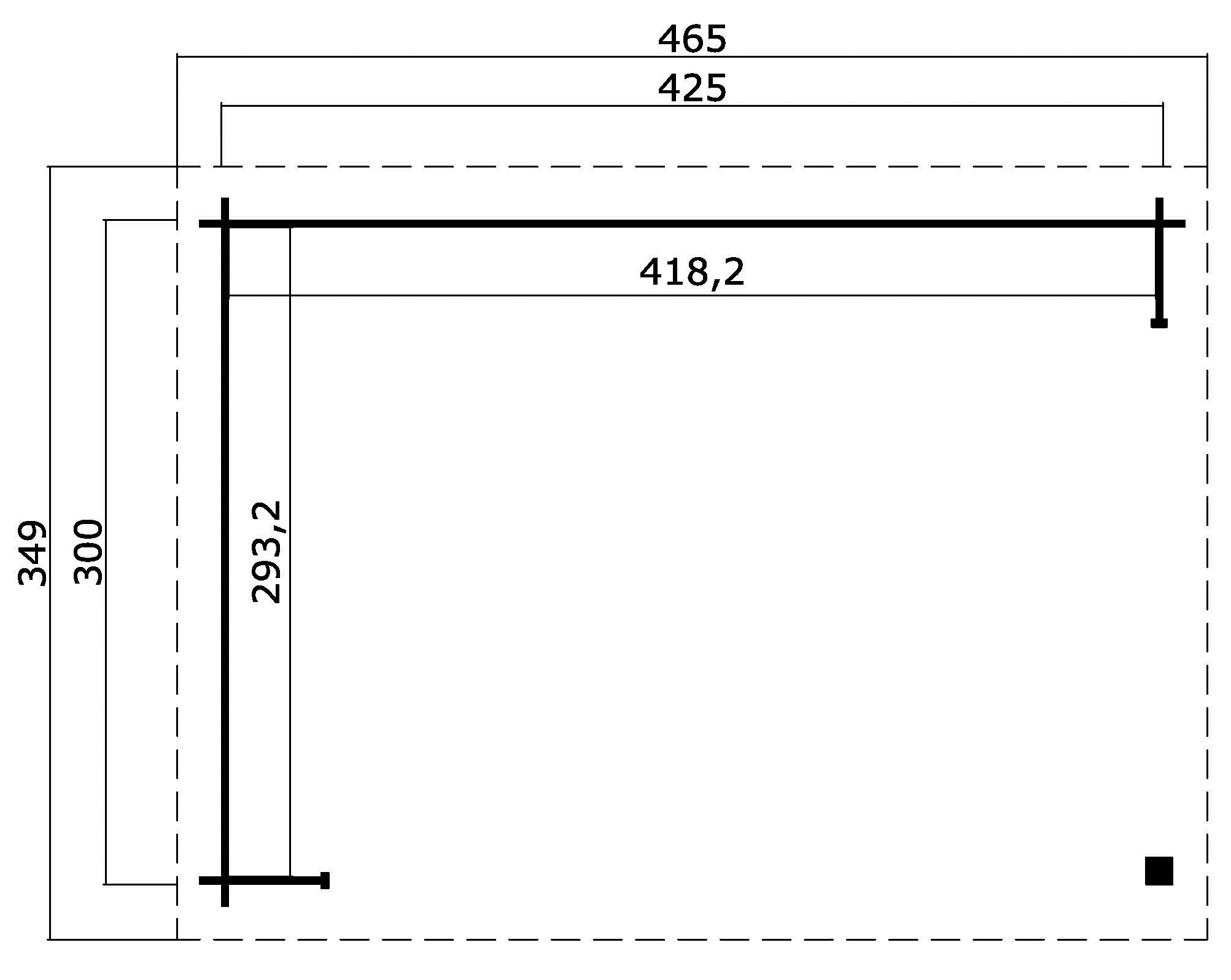 Lasita Maja Columbus Unterstand / Lounge 34mm, 425x300, Naturbelassen