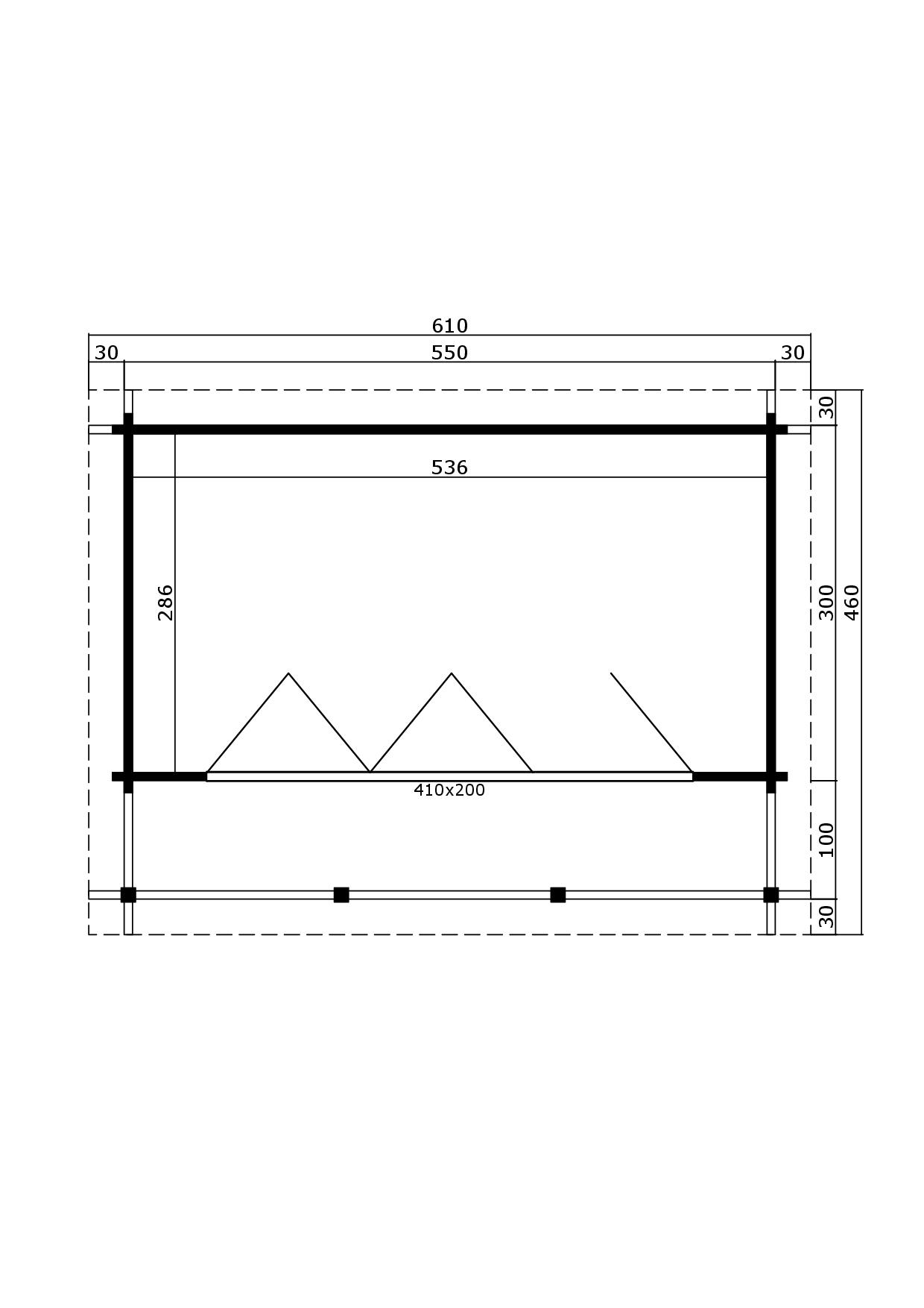 Lasita Maja Liverpool 1 Ferienhaus 44mm, Terrasse mit Geländer, 550x300, Naturbelassen Lasita Maja Liverpool 1 Ferienhaus 44mm, Terrasse mit Geländer, 550x300, Naturbelassen