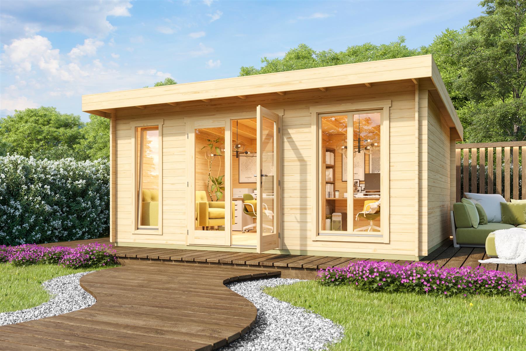 Lasita Maja Dorset 3 Gartenhaus Blockhaus 34 mm, 500 x 390, Naturbelassen Lasita Maja Dorset 3 Gartenhaus Blockhaus 34 mm, 500 x 390, Naturbelassen