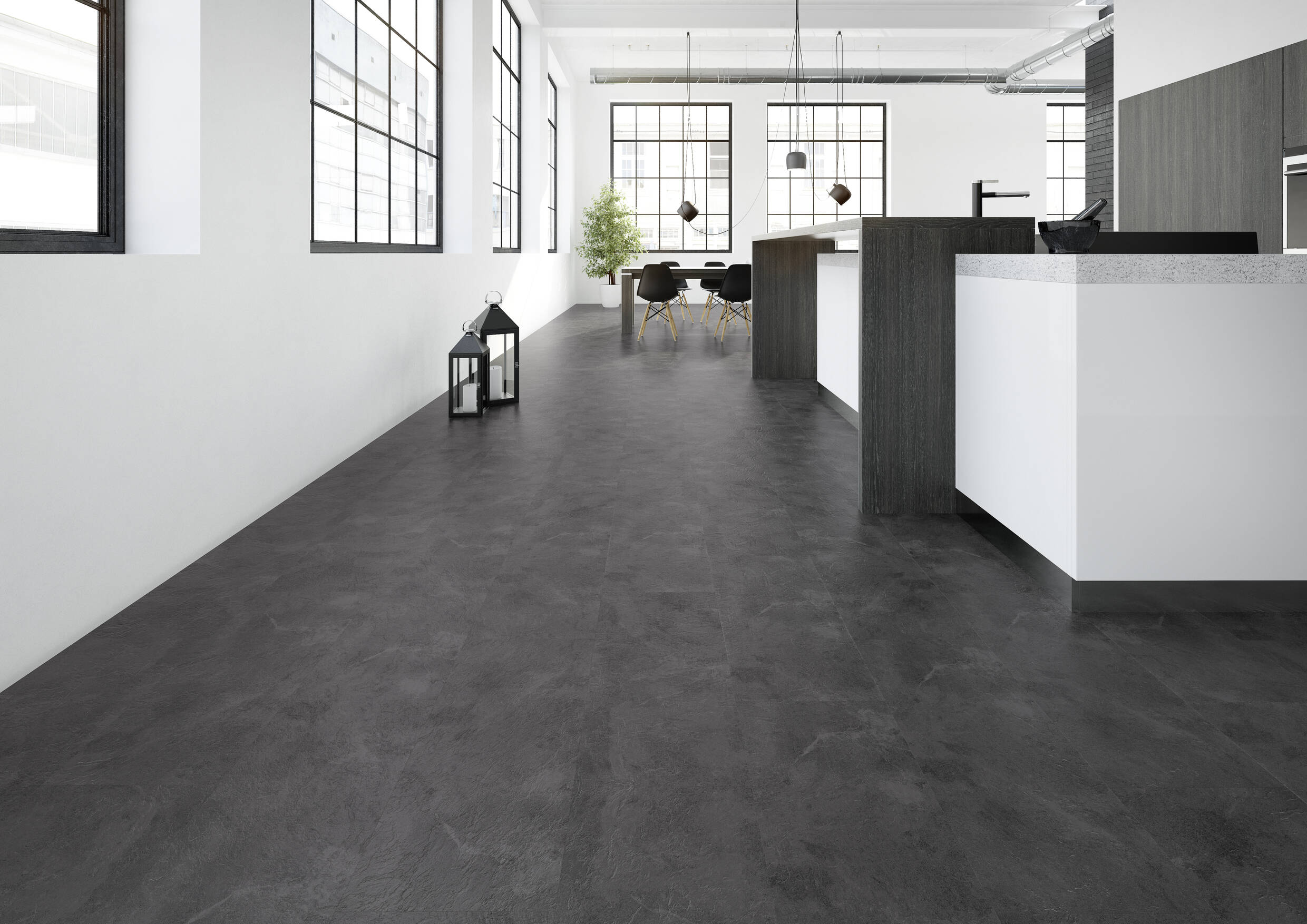 Klebevinyl JOKA Designböden 340 | 2806 Grey Slate Klebevinyl JOKA Designböden 340 | 2806 Grey Slate