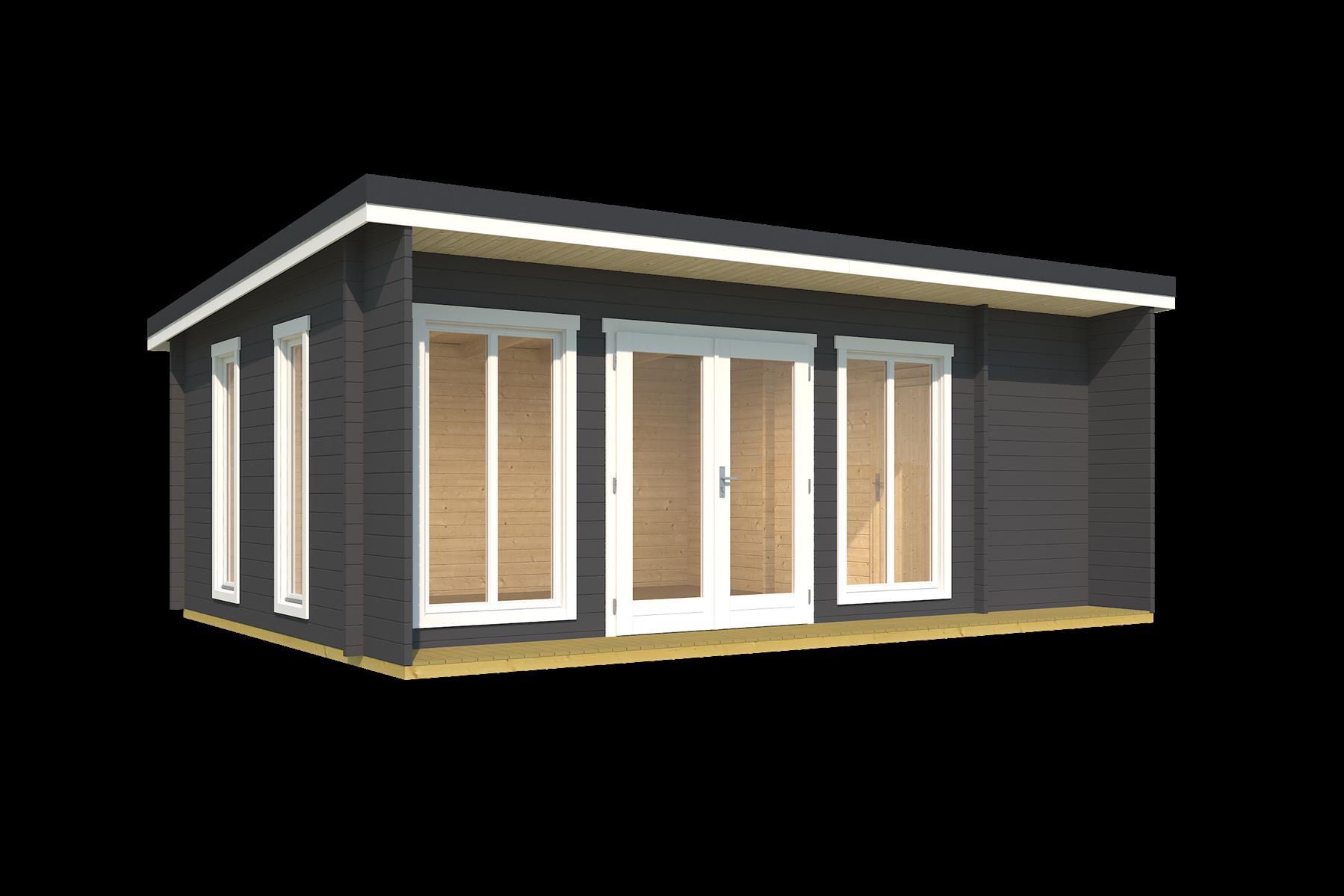 Lasita Maja Japan Gartenhaus Blockhaus 44 mm 3-Raum, 608 x 390, Carbongrau Lasita Maja Japan Gartenhaus Blockhaus 44 mm 3-Raum, 608 x 390, Carbongrau