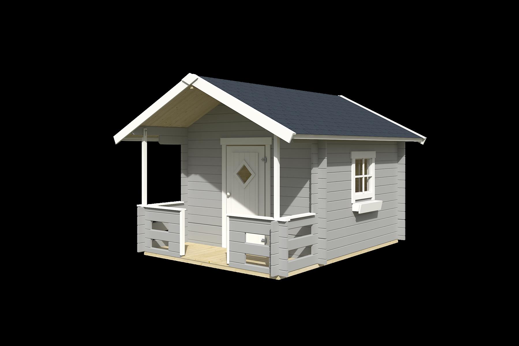 Lasita Maja Lido Gartenhaus Blockhaus 28 mm, 215 x 215, Lichtgrau Lasita Maja Lido Gartenhaus Blockhaus 28 mm, 215 x 215, Lichtgrau