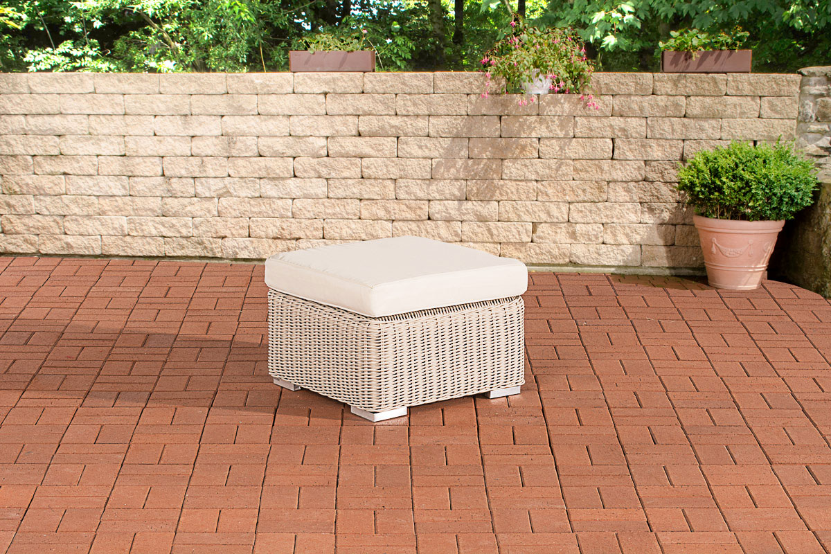 Hocker Bilbao / Madeira Cremeweiss Hocker Bilbao / Madeira Cremeweiss