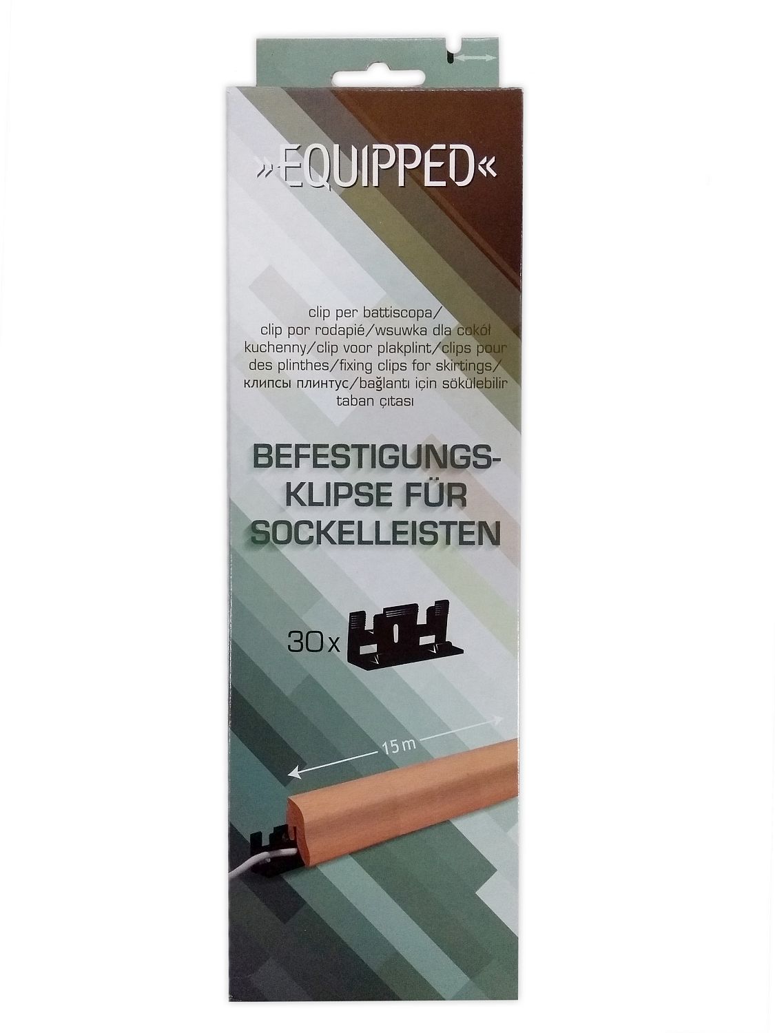 Equipped 1200 Leistenklipse 30 Stück Equipped 1200 Leistenklipse 30 Stück