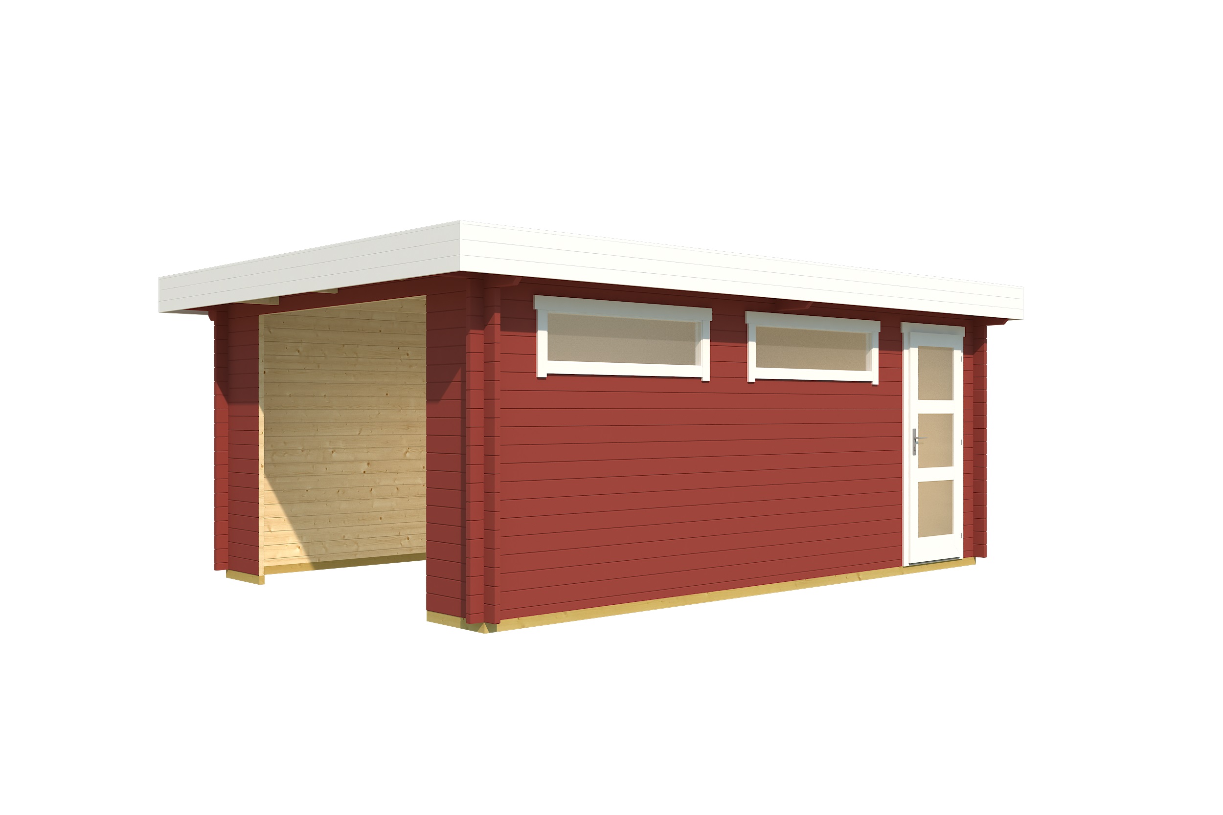 Lasita Maja Canberra Ohne Tor Garage 44 mm, 360 x 540, Schwedenrot Lasita Maja Canberra Ohne Tor Garage 44 mm, 360 x 540, Schwedenrot