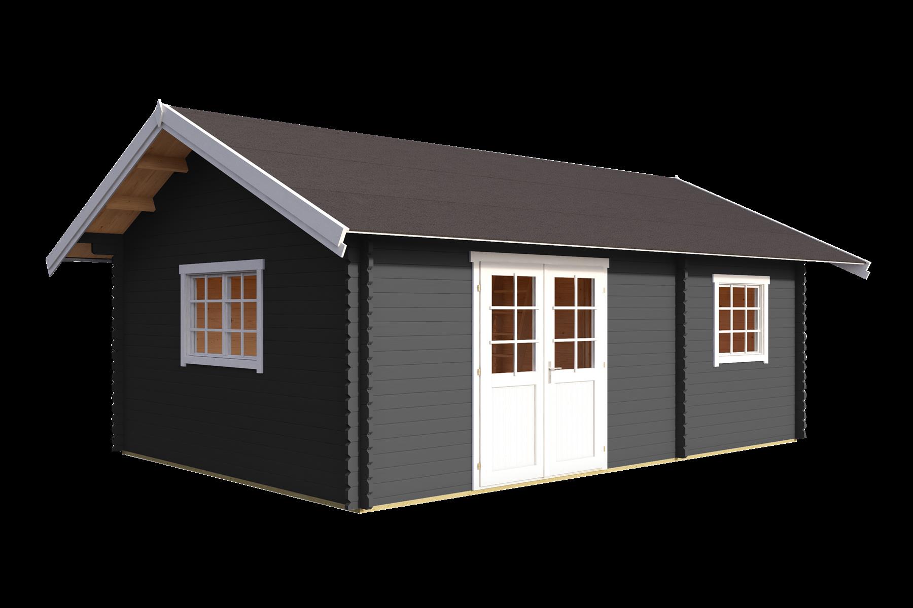 Lasita Maja Caroline Set Gold Gartenhaus Blockhaus 40 mm 3-Raum, 575 x 390, Carbongrau Lasita Maja Caroline Set Gold Gartenhaus Blockhaus 40 mm 3-Raum, 575 x 390, Carbongrau