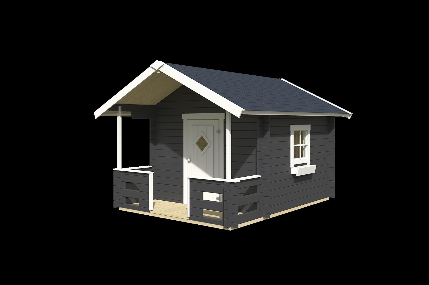 Lasita Maja Lido Gartenhaus Blockhaus 28 mm, 215 x 215, Carbongrau Lasita Maja Lido Gartenhaus Blockhaus 28 mm, 215 x 215, Carbongrau