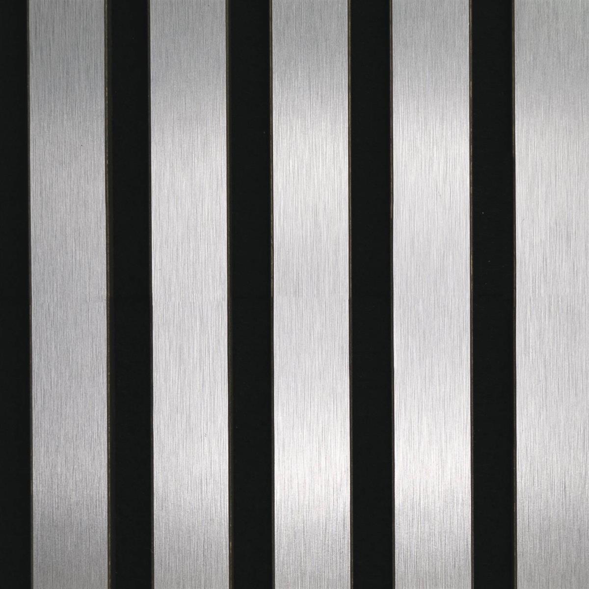 JOKA Paro Akustik Wandpaneele PAS120 240 cm Silber Metall schwarzes Vlies JOKA Paro Akustik Wandpaneele PAS120 240 cm Silber Metall schwarzes Vlies