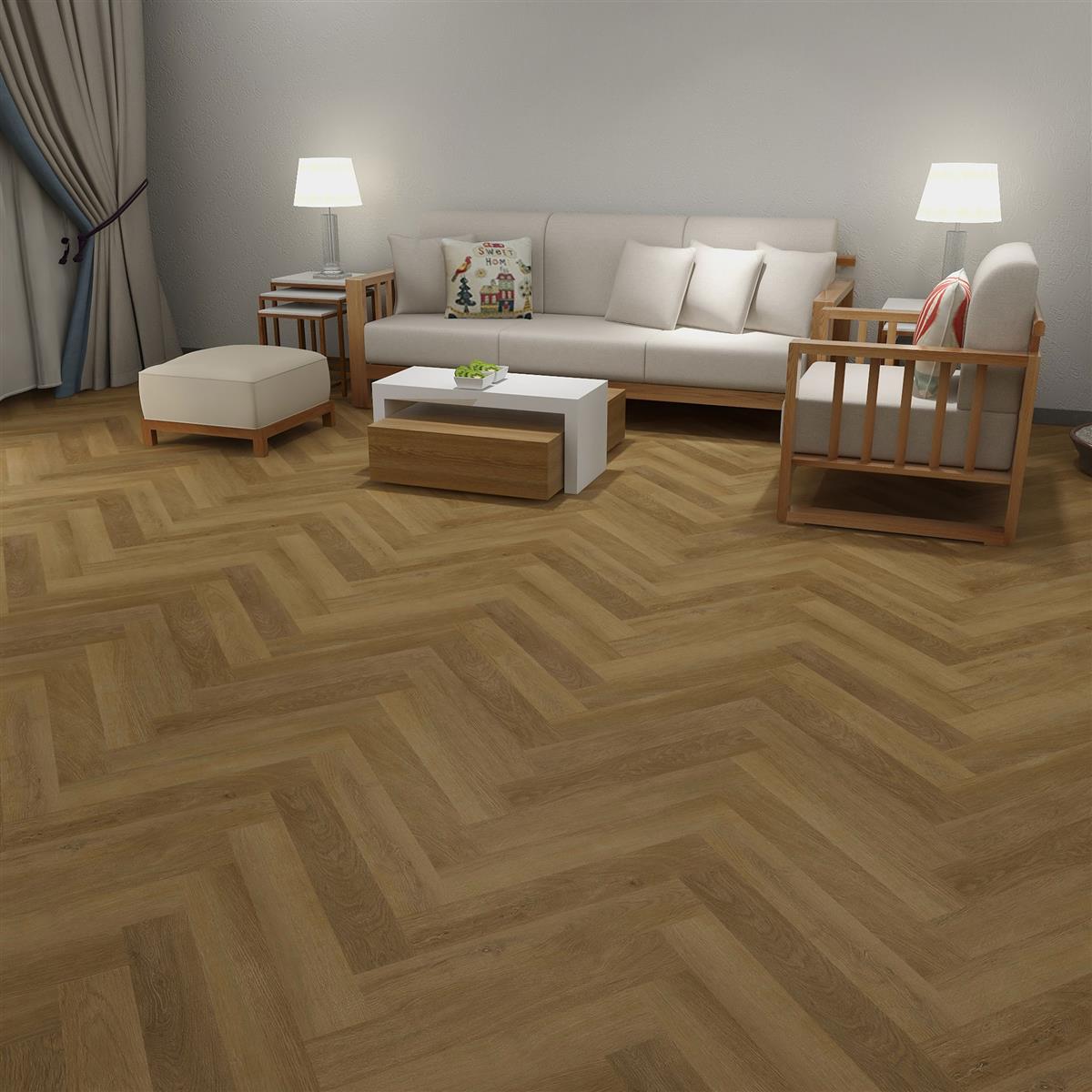Klick-Vinyl inkl. Trittschall CHECK one Herringbone Premium | 2072H Alteno Eiche Klick-Vinyl inkl. Trittschall CHECK one Herringbone Premium | 2072H Alteno Eiche