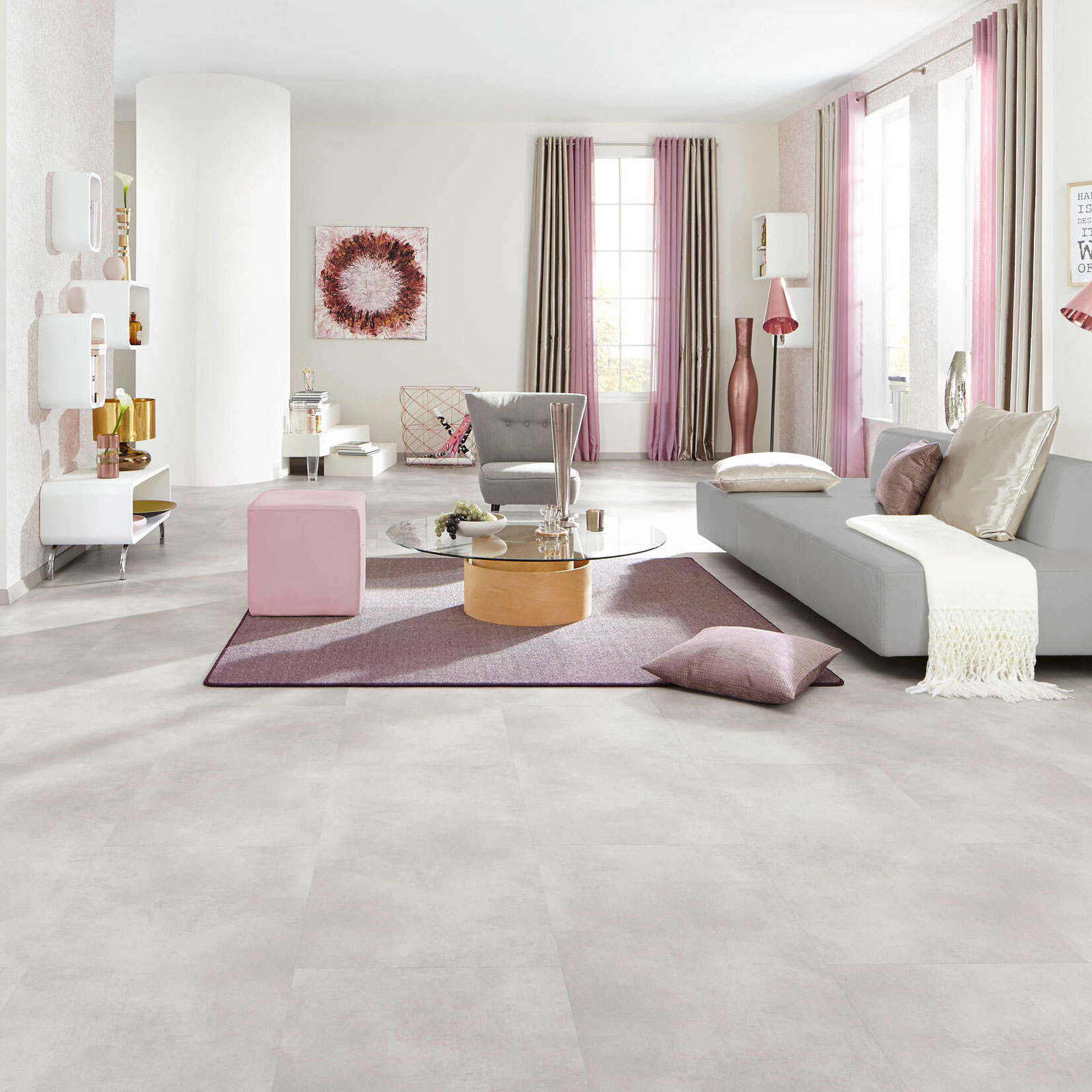 Klebevinyl JOKA Designböden 555 | 5536 Natural Concrete Klebevinyl JOKA Designböden 555 | 5536 Natural Concrete