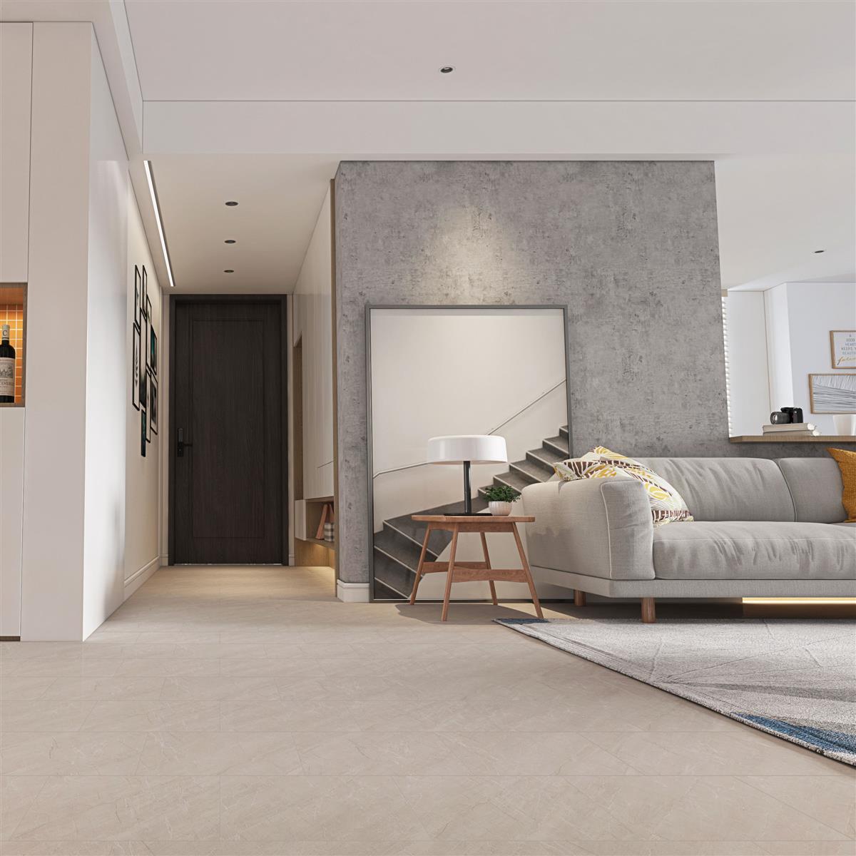 Klick-Vinyl Fliese inkl. Trittschall CHECK one | 2140 Berne Botticino Klick-Vinyl Fliese inkl. Trittschall CHECK one | 2140 Berne Botticino