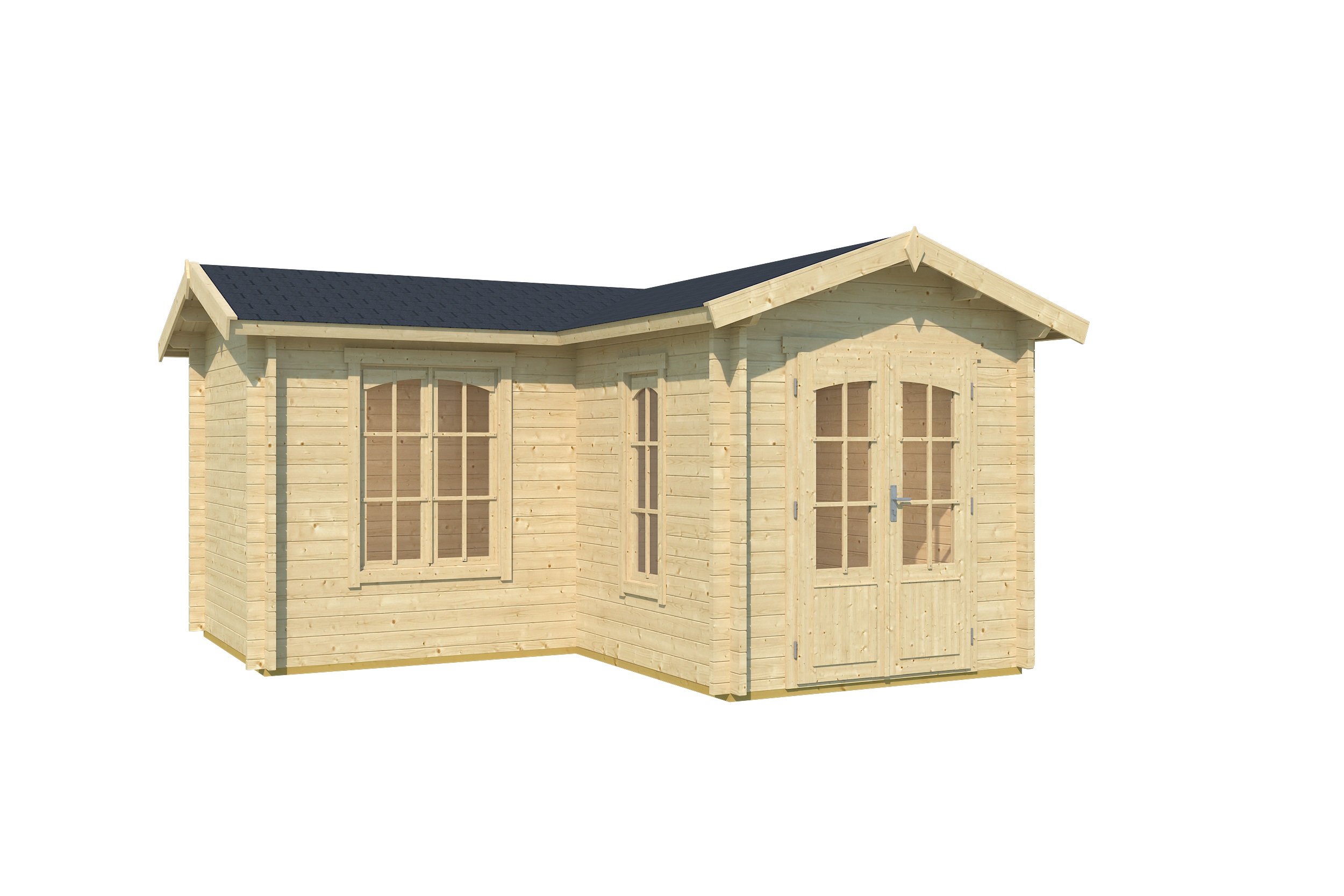 Lasita Maja Portsmouth 44 Gartenhaus Blockhaus 44 mm, 400 x 400, Naturbelassen Lasita Maja Portsmouth 44 Gartenhaus Blockhaus 44 mm, 400 x 400, Naturbelassen