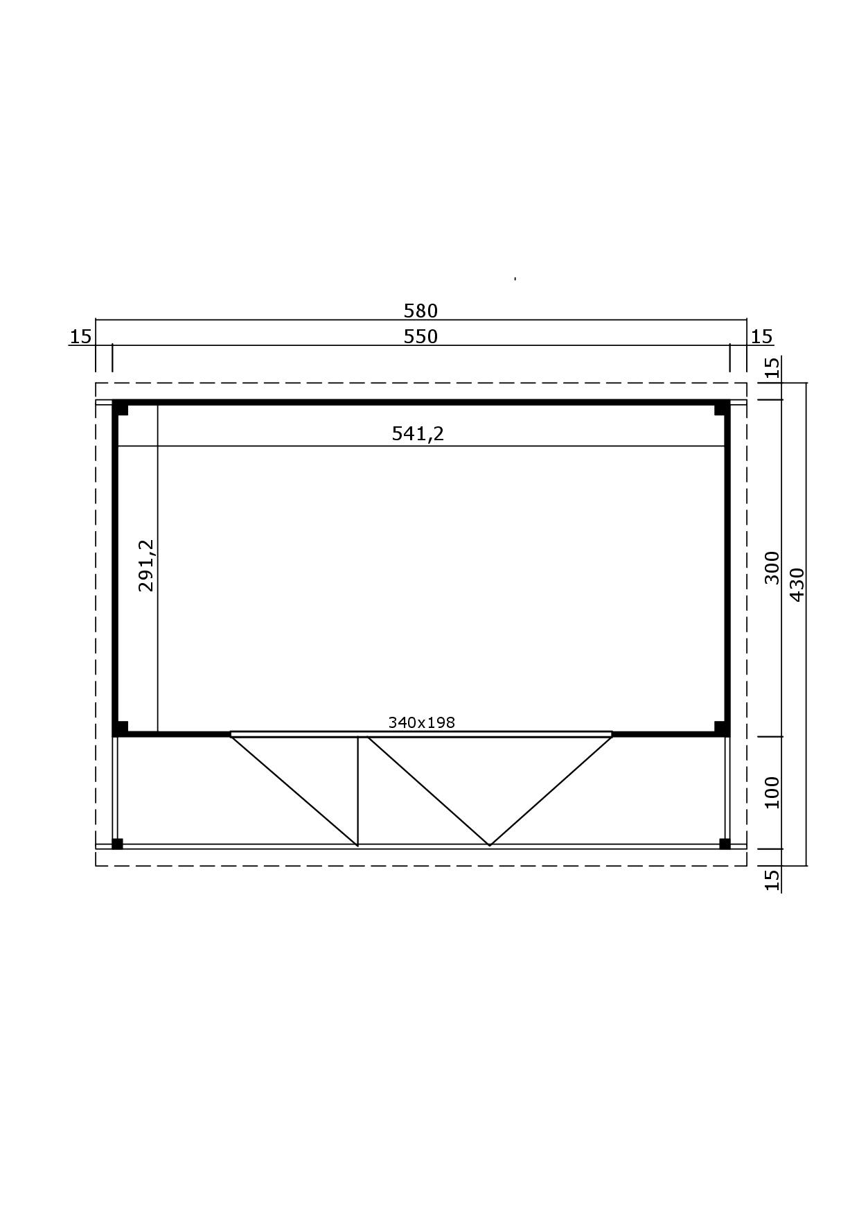 Lasita Maja Liverpool 3 Ferienhaus 44mm, Terrasse mit Geländer, 550x300, Naturbelassen Lasita Maja Liverpool 3 Ferienhaus 44mm, Terrasse mit Geländer, 550x300, Naturbelassen