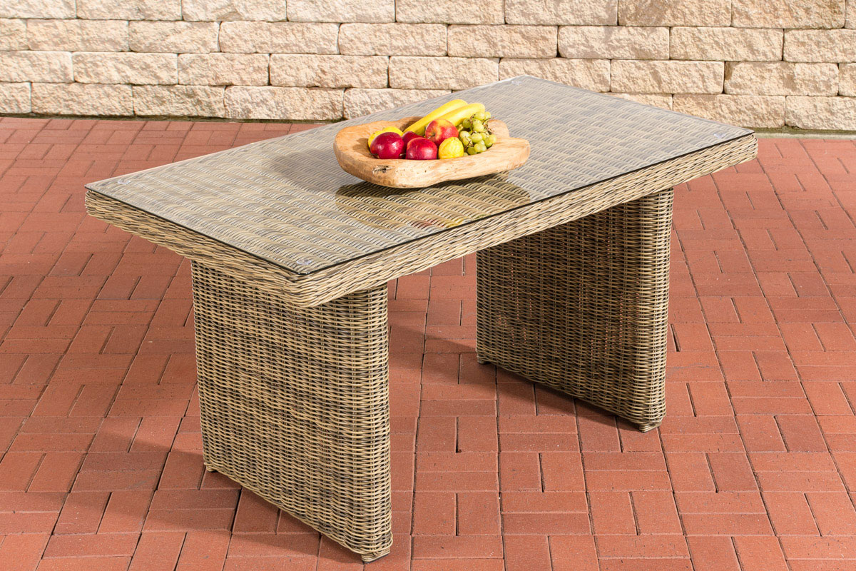 Esstisch La Gomera 140 Klarglas Esstisch La Gomera 140 Klarglas