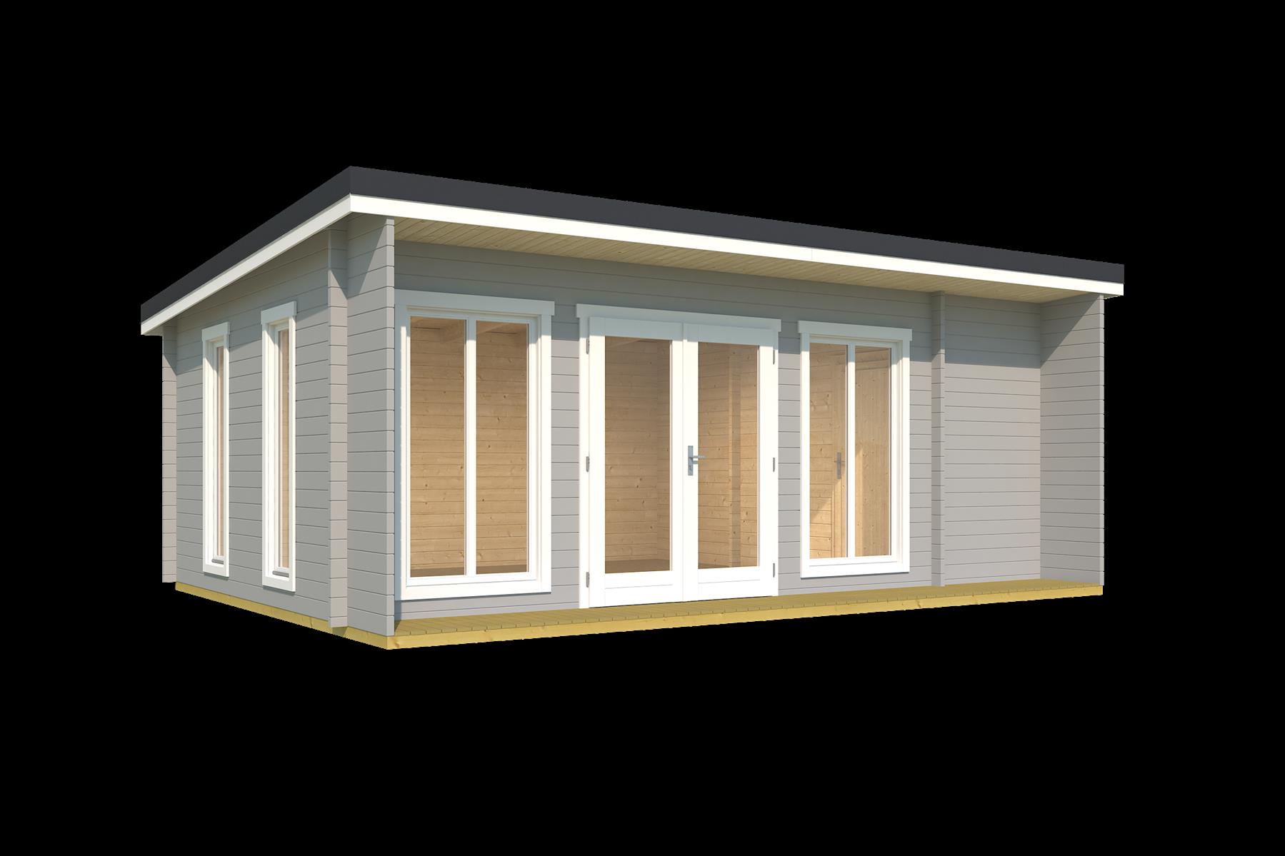 Lasita Maja Japan Gartenhaus Blockhaus 44 mm 3-Raum, 608 x 390, Lichtgrau Lasita Maja Japan Gartenhaus Blockhaus 44 mm 3-Raum, 608 x 390, Lichtgrau