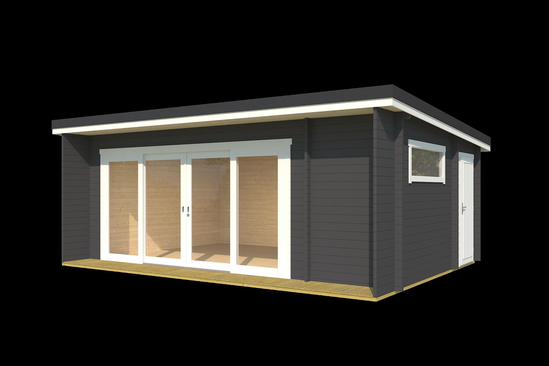 Lasita Maja Java Gartenhaus Blockhaus 44 mm 3-Raum, 608 x 390, Carbongrau Lasita Maja Java Gartenhaus Blockhaus 44 mm 3-Raum, 608 x 390, Carbongrau