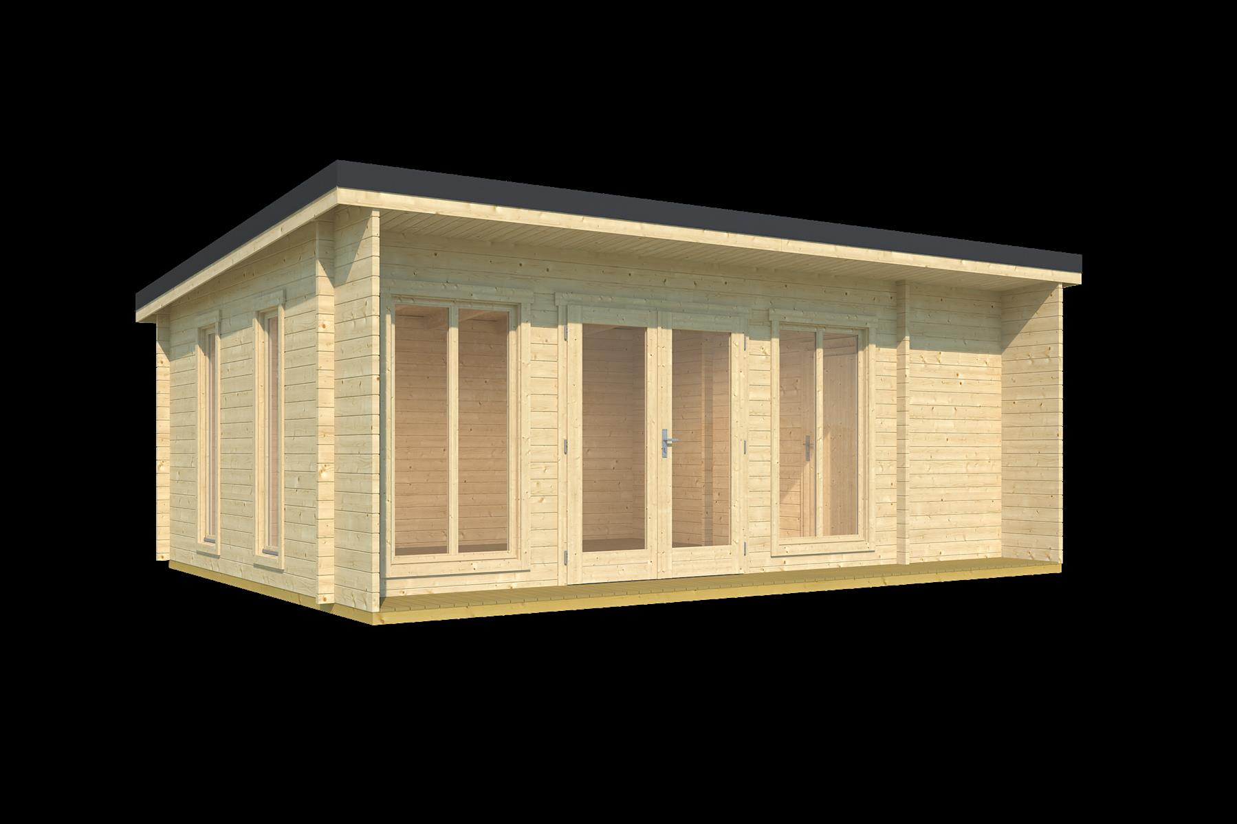 Lasita Maja Japan Gartenhaus Blockhaus 44 mm  3-Raum, 608 x 390, Naturbelassen Lasita Maja Japan Gartenhaus Blockhaus 44 mm  3-Raum, 608 x 390, Naturbelassen