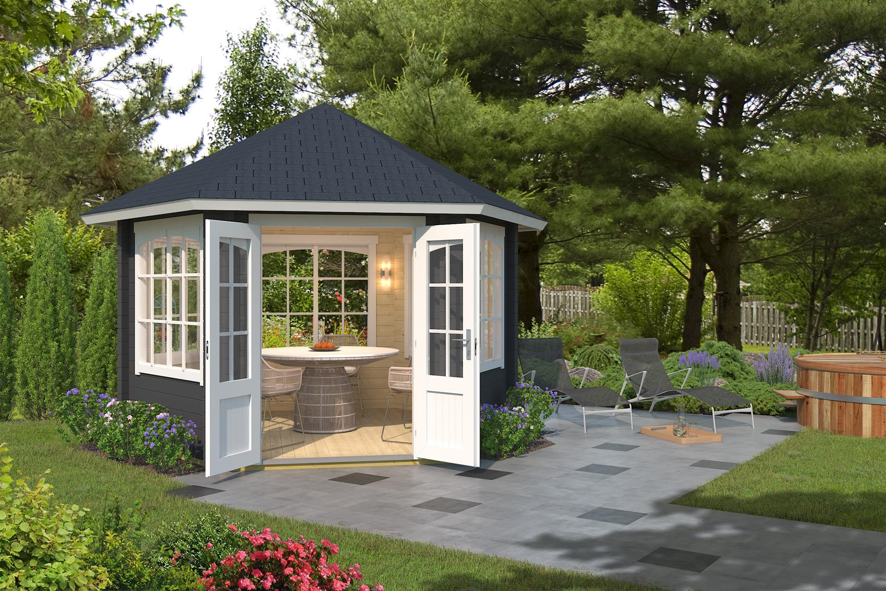 Lasita Maja Ilmenau Pavillion 44 mm, 350 x 303, Carbongrau Lasita Maja Ilmenau Pavillion 44 mm, 350 x 303, Carbongrau