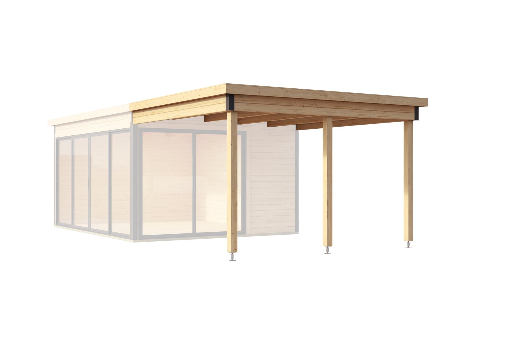 Lasita Maja Domeo 3 Und 4 Dachverlängerung 44 mm, 300 x 322, Naturbelassen Lasita Maja Domeo 3 Und 4 Dachverlängerung 44 mm, 300 x 322, Naturbelassen