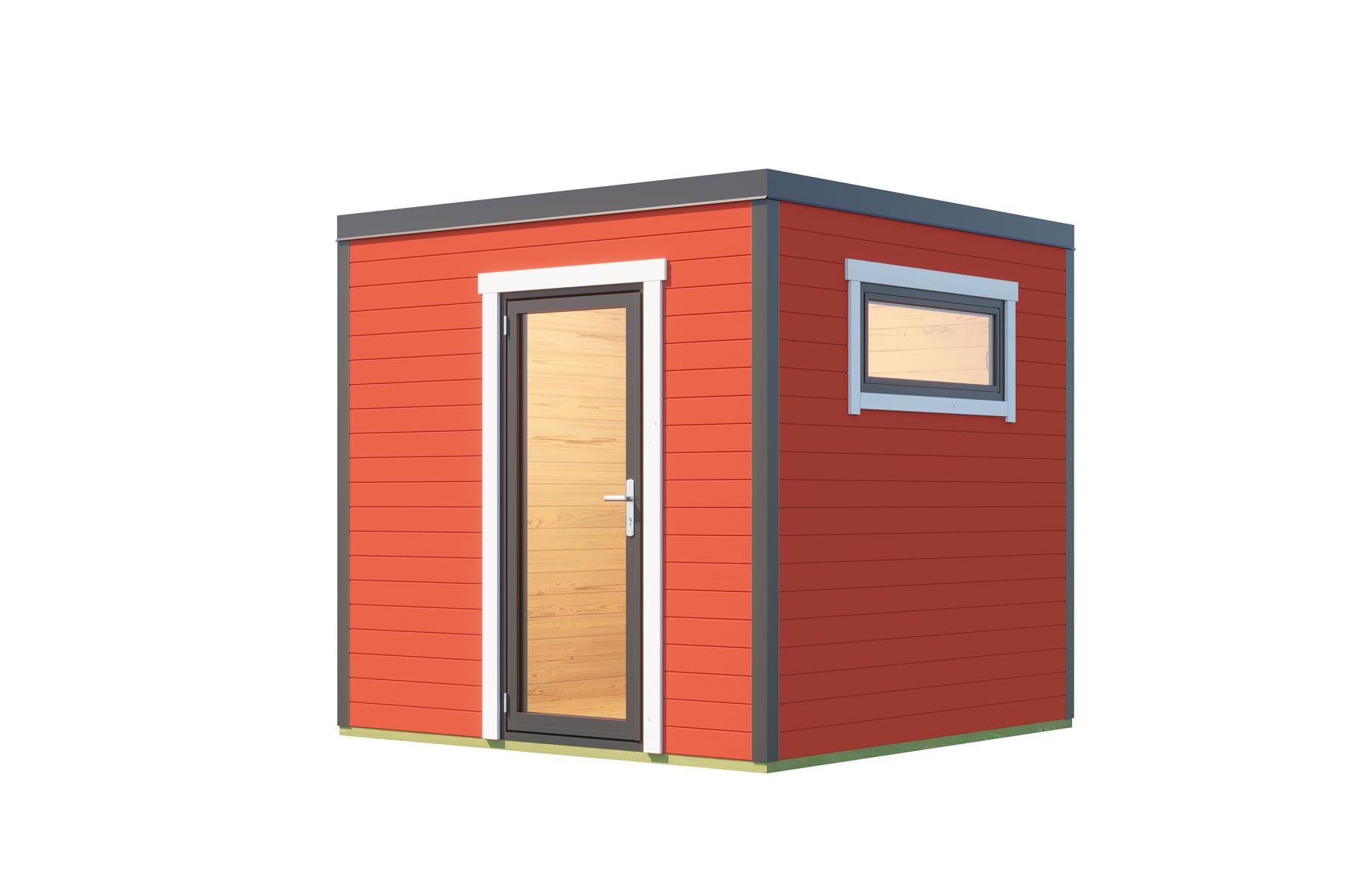 Lasita Maja Sardinia 1 Set Gartenhaus Blockhaus 44 mm, 250x250, Schwedenrot Lasita Maja Sardinia 1 Set Gartenhaus Blockhaus 44 mm, 250x250, Schwedenrot