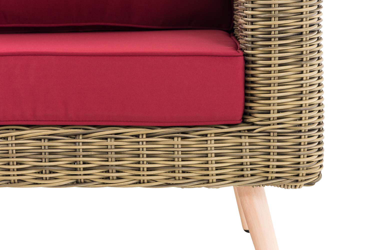 2er Sofa Molde mit Fußhocker Rundrattan natura 40 cm (Hellbraun) 2er Sofa Molde mit Fußhocker Rundrattan natura 40 cm (Hellbraun)