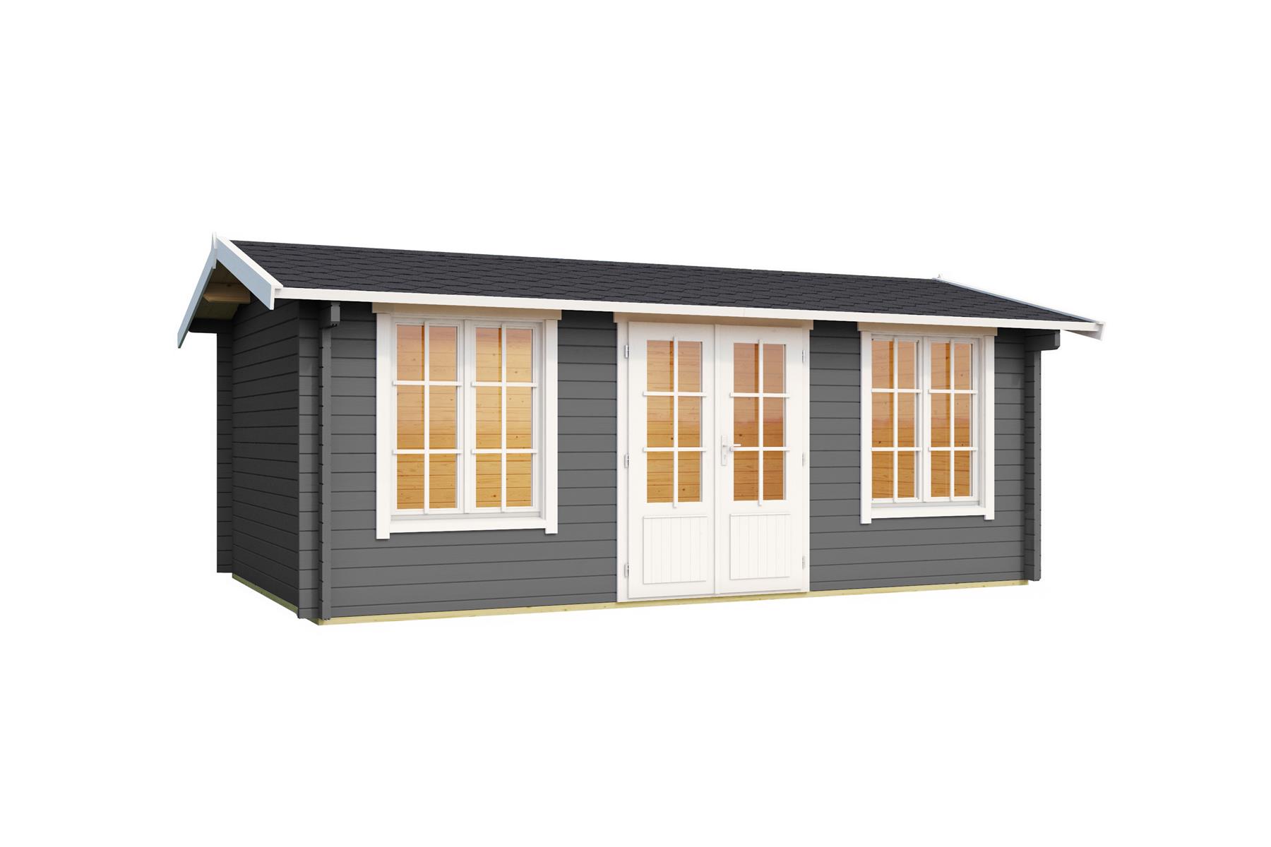 Lasita Maja Pembrokeshire 53 Gartenhaus Blockhaus 44 mm, 480 x 280, Carbongrau Lasita Maja Pembrokeshire 53 Gartenhaus Blockhaus 44 mm, 480 x 280, Carbongrau
