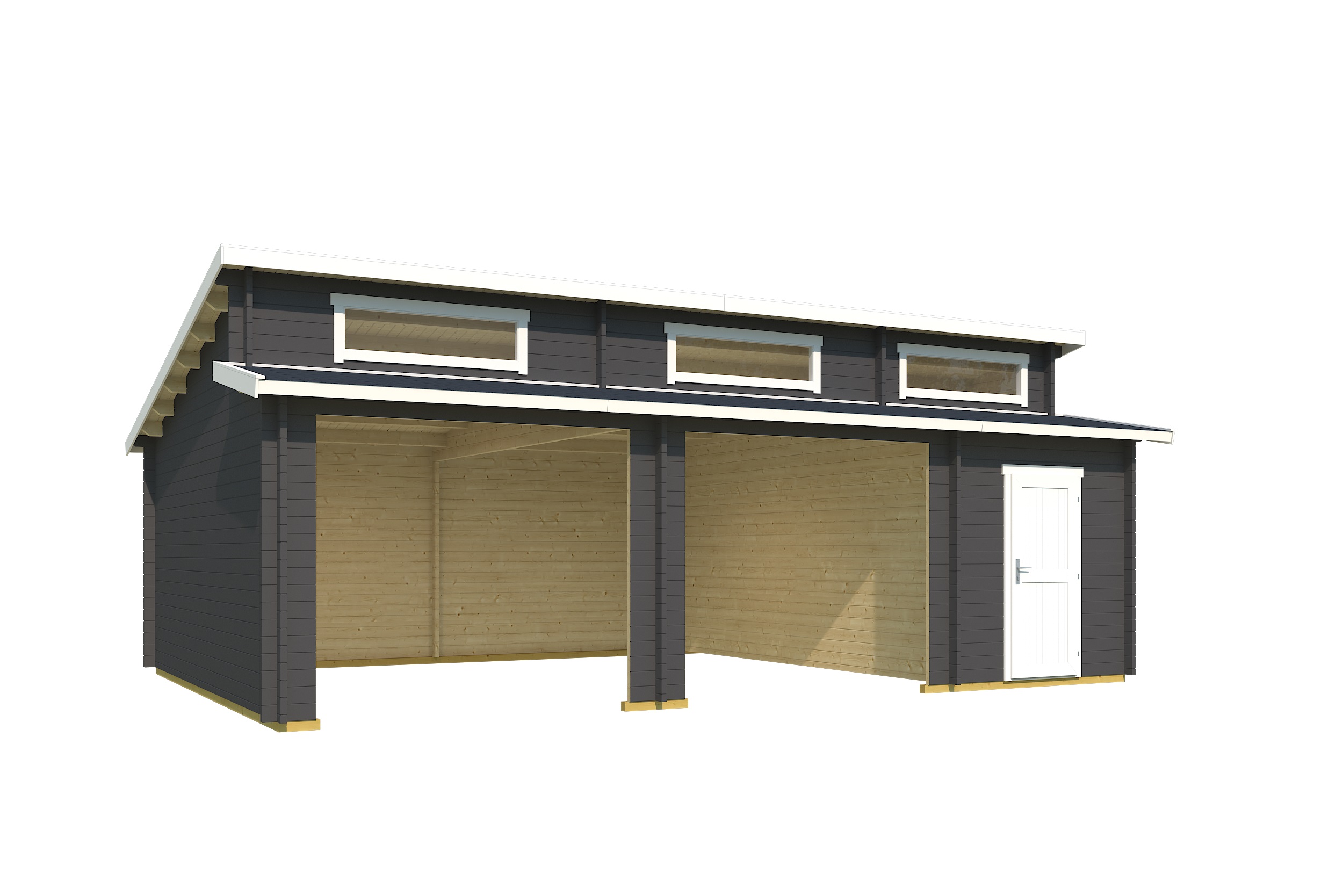 Lasita Maja Hawaii Ohne Tore Garage 44 mm 2-Raum, 780 x 520, Carbongrau Lasita Maja Hawaii Ohne Tore Garage 44 mm 2-Raum, 780 x 520, Carbongrau