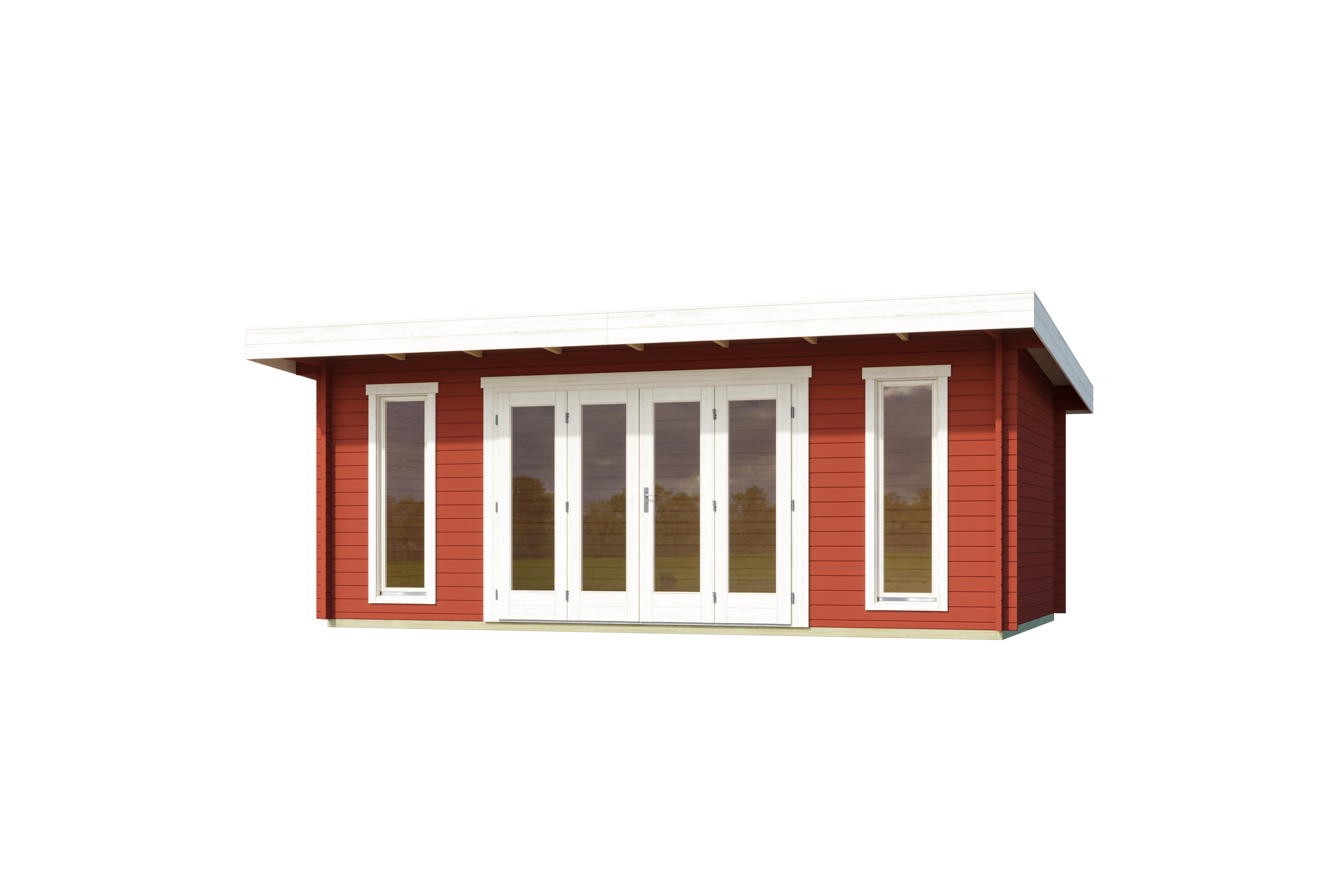 Lasita Maja Sussex 2 Gartenhaus Blockhaus 44 mm, 570 x 360, Schwedenrot Lasita Maja Sussex 2 Gartenhaus Blockhaus 44 mm, 570 x 360, Schwedenrot