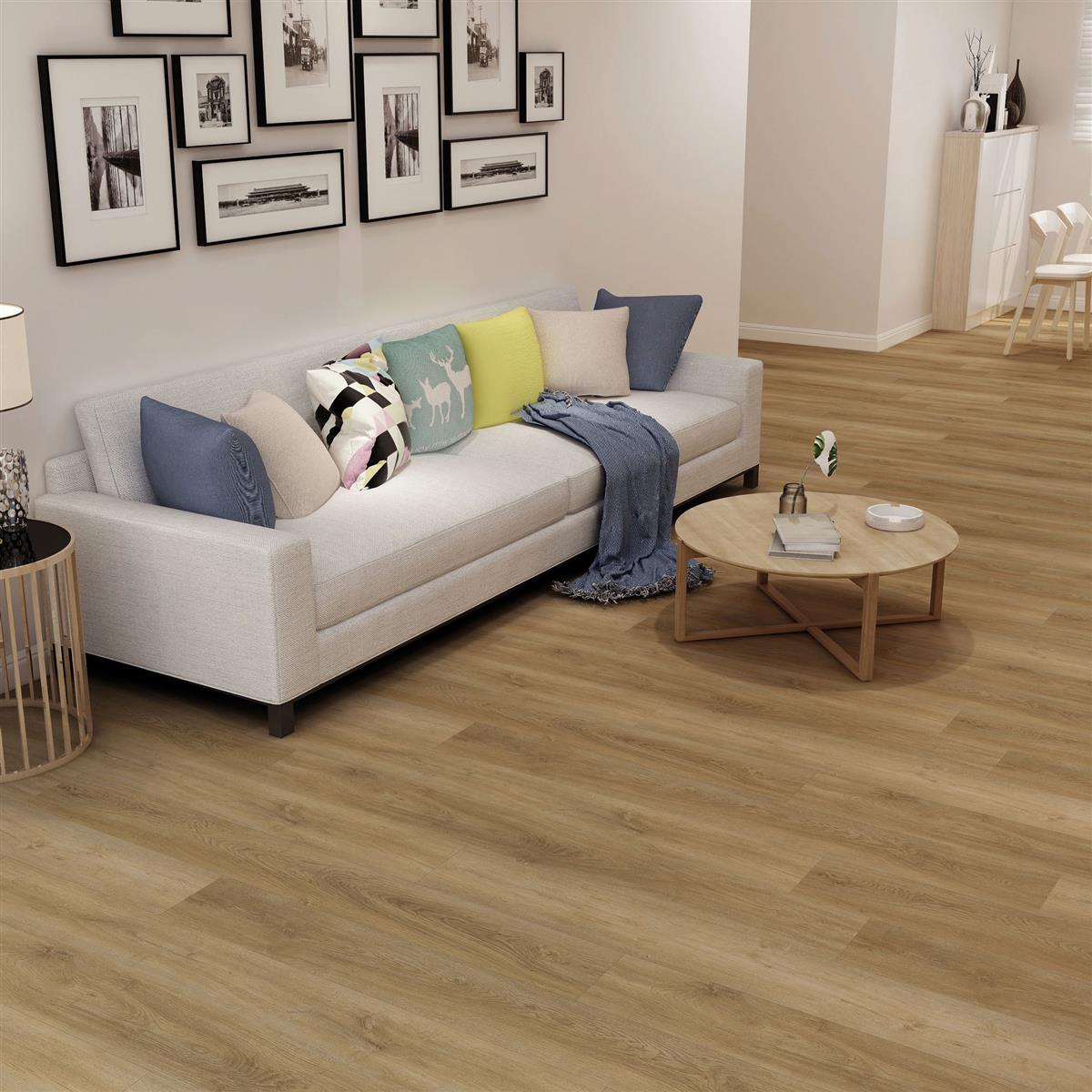 Klick-Vinyl inkl. Trittschall CHECK one Breitdiele | 2454 Marga Eiche Klick-Vinyl inkl. Trittschall CHECK one Breitdiele | 2454 Marga Eiche