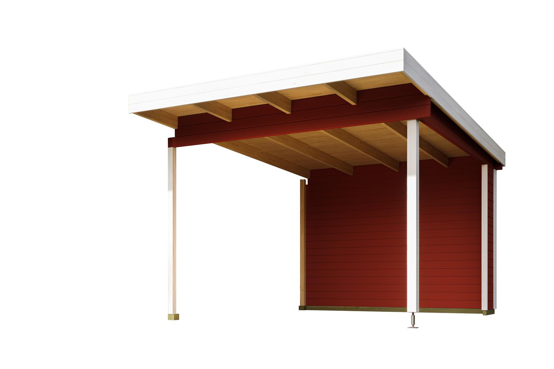 Lasita Maja Sicily Dachverlängerung Anbau für Sicily 44 mm, 300x350, Schwedenrot Lasita Maja Sicily Dachverlängerung Anbau für Sicily 44 mm, 300x350, Schwedenrot