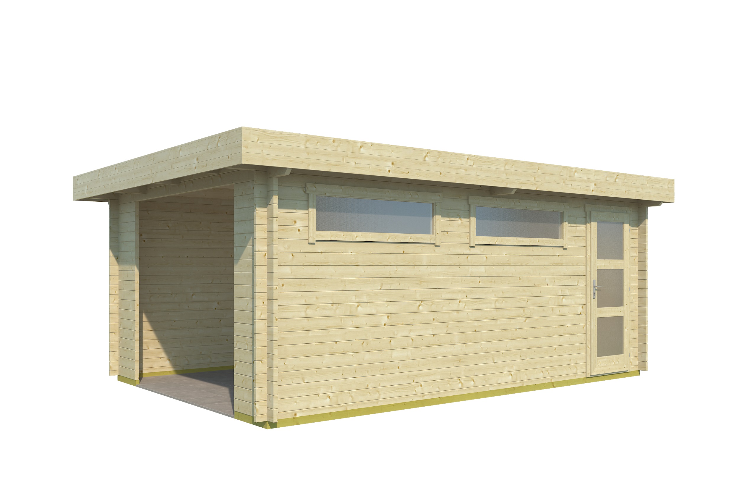 Lasita Maja Canberra Ohne Tor Garage 44 mm, 360 x 540, Naturbelassen Lasita Maja Canberra Ohne Tor Garage 44 mm, 360 x 540, Naturbelassen