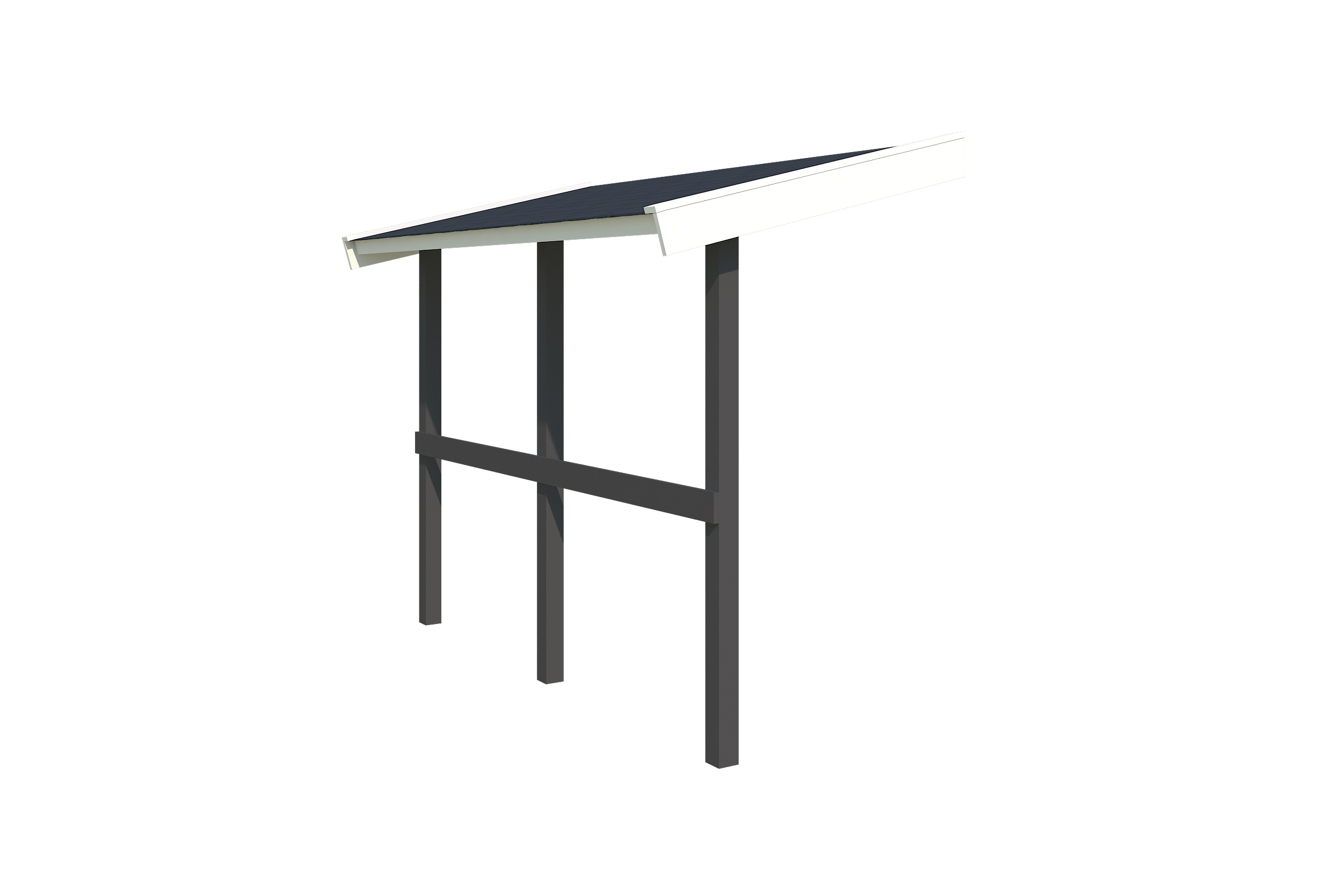 Lasita Maja Schleppdach 90 X 240 Schleppdach 28 mm, 2200x900, Carbongrau Lasita Maja Schleppdach 90 X 240 Schleppdach 28 mm, 2200x900, Carbongrau