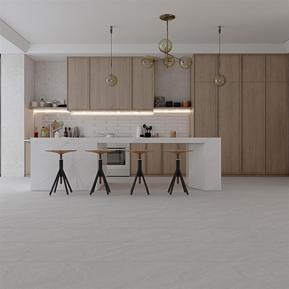 Klick-Vinyl Fliese inkl. Trittschall CHECK one | 2141 Grillo Botticino Klick-Vinyl Fliese inkl. Trittschall CHECK one | 2141 Grillo Botticino