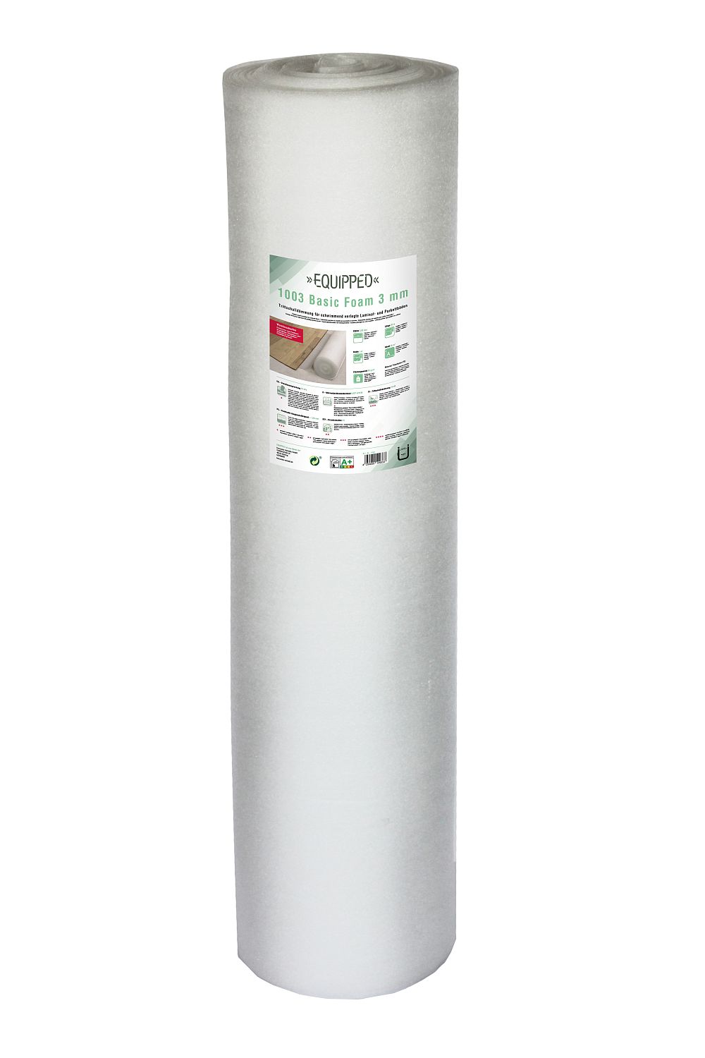 EQUIPPED 1003 Basic Foam 3mm - Unterlage / Trittschalldämmung für Laminat EQUIPPED 1003 Basic Foam 3mm - Unterlage / Trittschalldämmung für Laminat