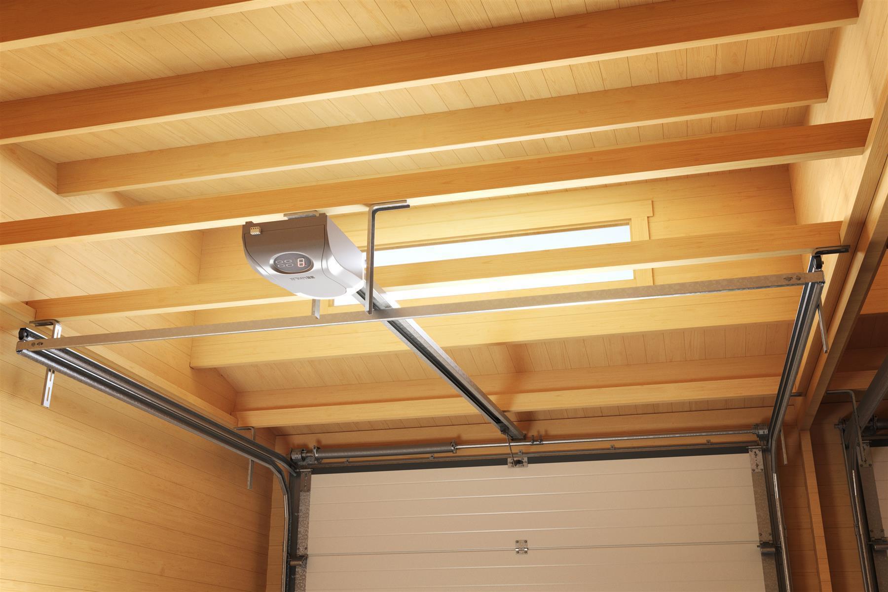 Lasita Maja Bahamas Set mit Sektionaltor Garage 44mm mit Dachanbau, 660 x 540, Naturbelassen Lasita Maja Bahamas Set mit Sektionaltor Garage 44mm mit Dachanbau, 660 x 540, Naturbelassen