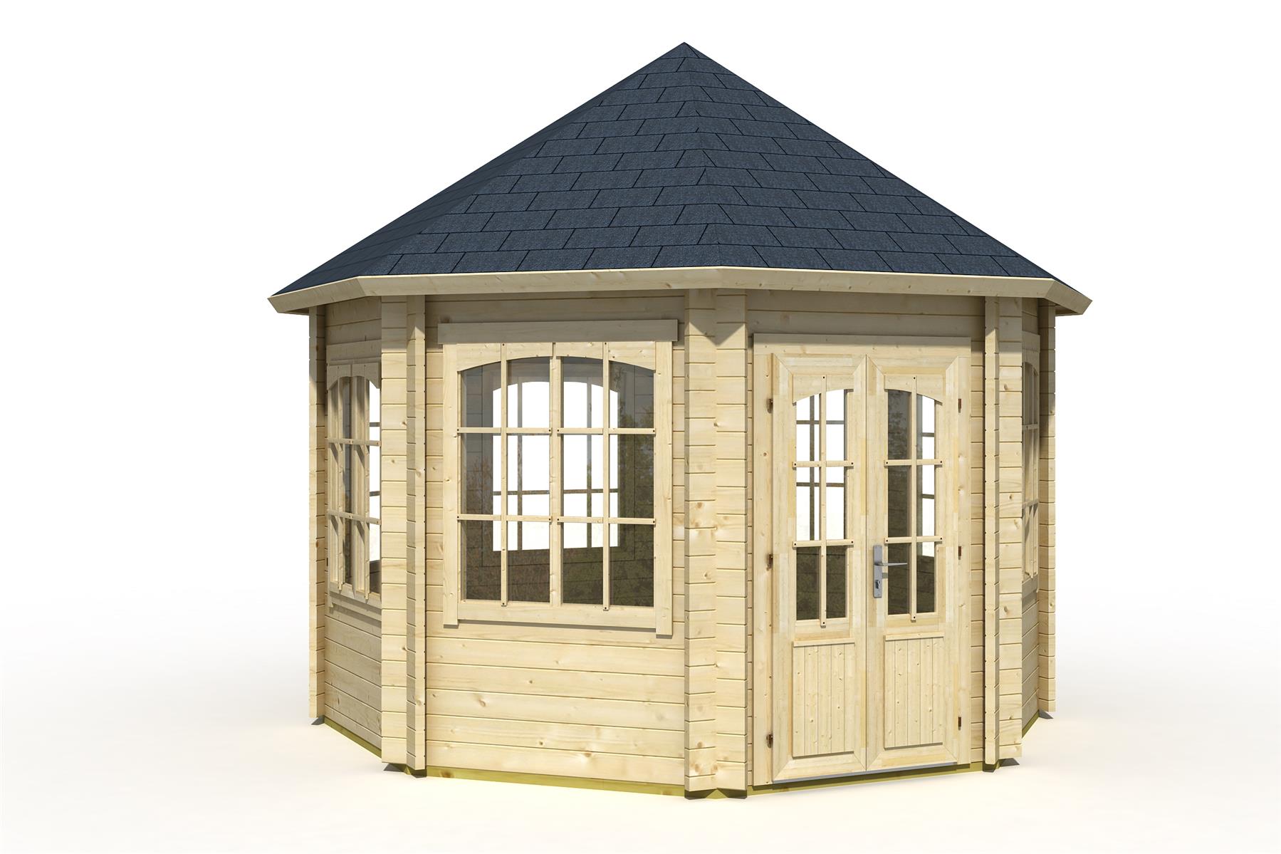 Lasita Maja Jamaica Pavillion 44 mm, 347 x 347, Naturbelassen Lasita Maja Jamaica Pavillion 44 mm, 347 x 347, Naturbelassen