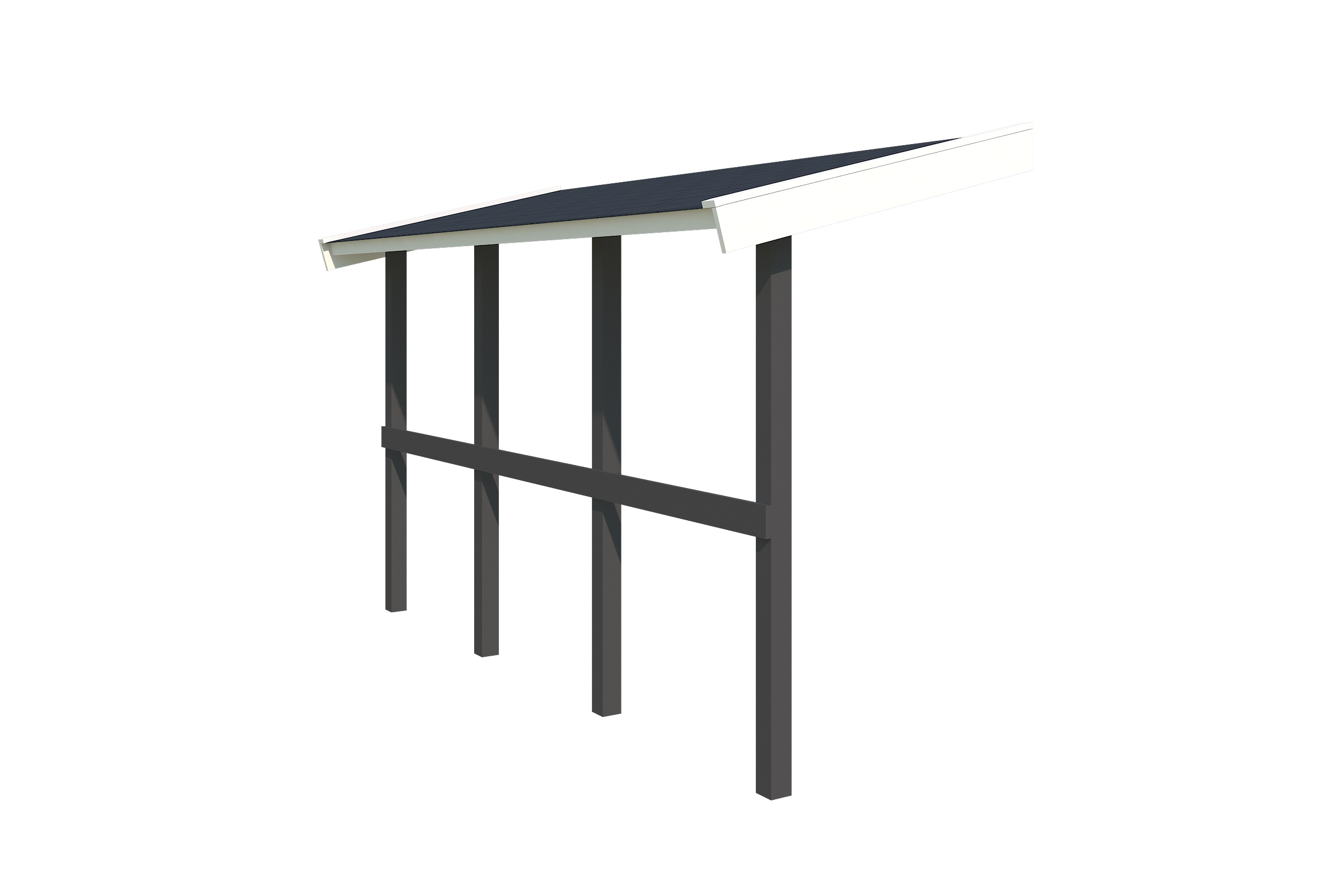 Lasita Maja Schleppdach 90 X 300 Schleppdach 28 mm, 280x900, Carbongrau Lasita Maja Schleppdach 90 X 300 Schleppdach 28 mm, 280x900, Carbongrau