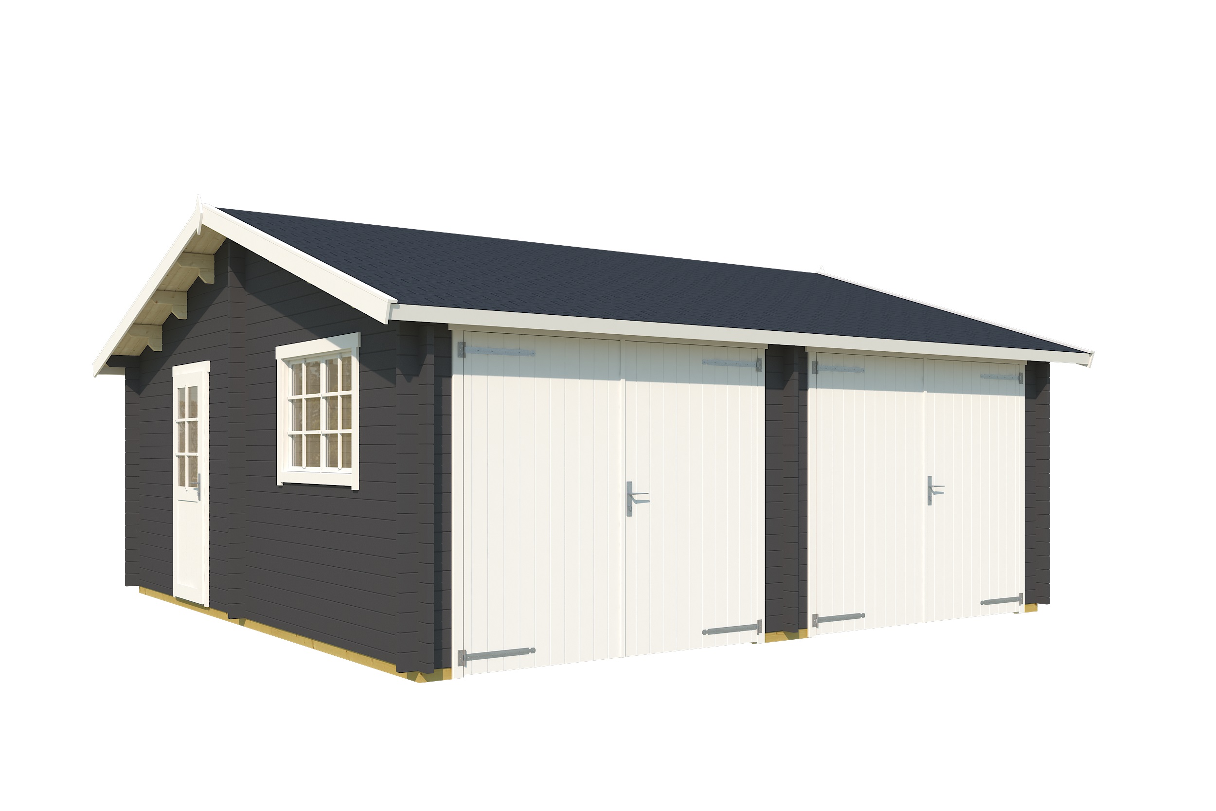 Lasita Maja Falkland Set mit Holztor Garage 44 mm, 575 x 575, Carbongrau Lasita Maja Falkland Set mit Holztor Garage 44 mm, 575 x 575, Carbongrau