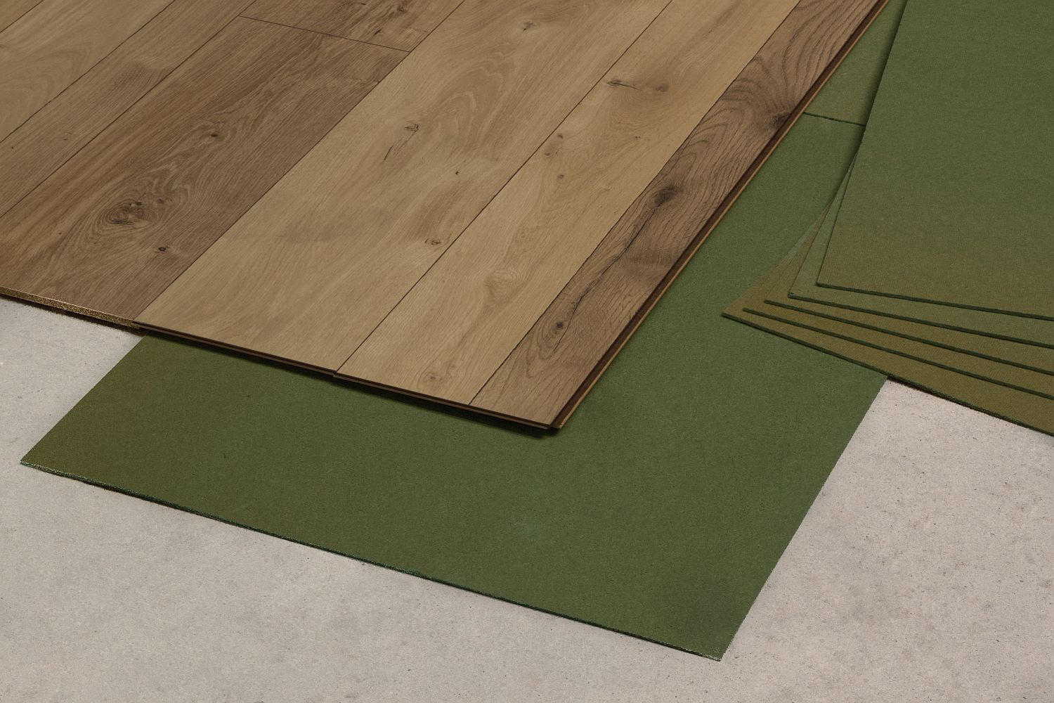 EQUIPPED 1004 Silenced Board (4mm) - 7m²/VPE - Maße 79 x 59cm - Unterlage / Trittschalldämmung für Laminat EQUIPPED 1004 Silenced Board (4mm) - 7m²/VPE - Maße 79 x 59cm - Unterlage / Trittschalldämmung für Laminat