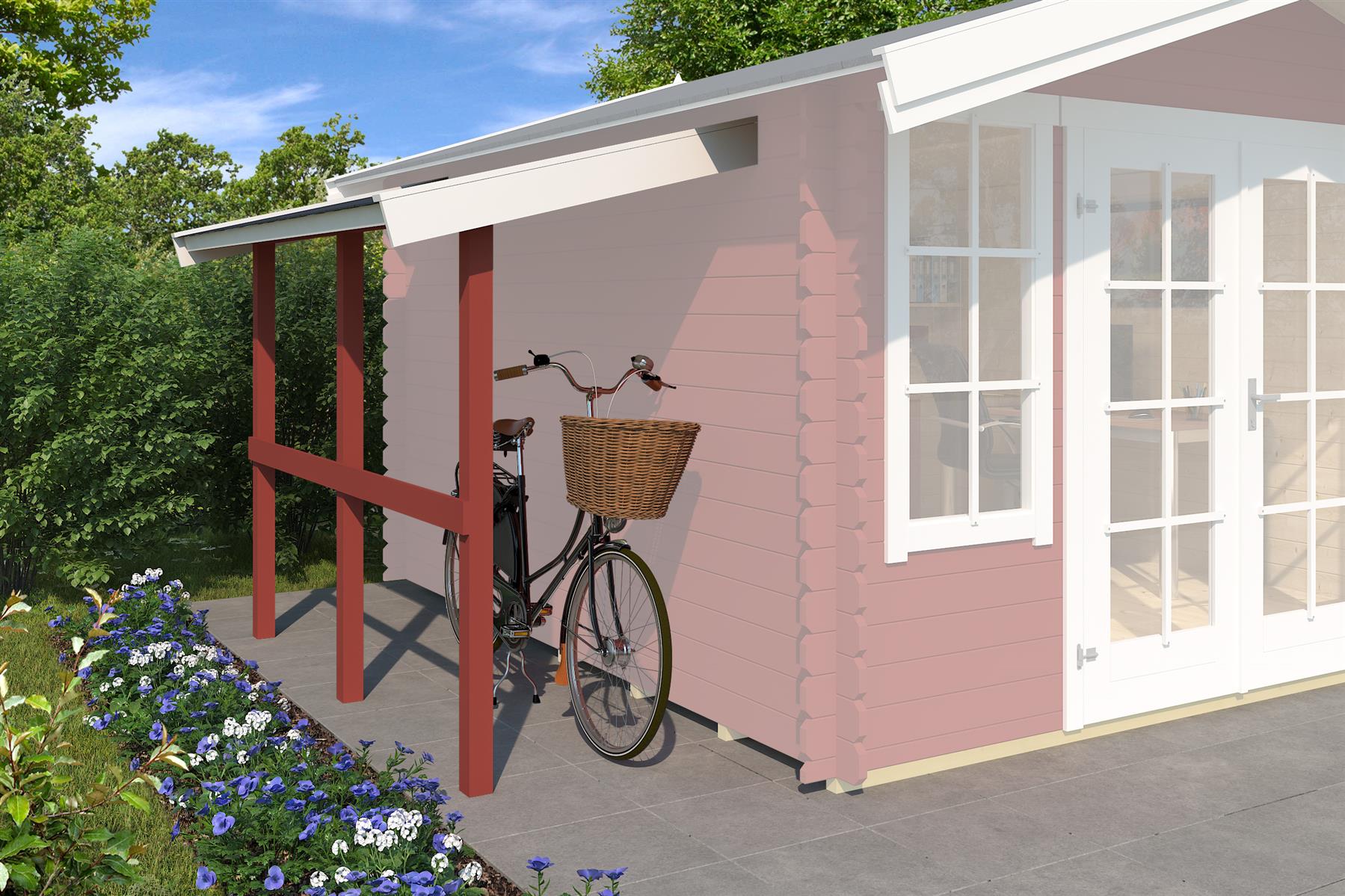 Lasita Maja Schleppdach 90 X 240 Schleppdach 28 mm, 2200x900, Schwedenrot Lasita Maja Schleppdach 90 X 240 Schleppdach 28 mm, 2200x900, Schwedenrot