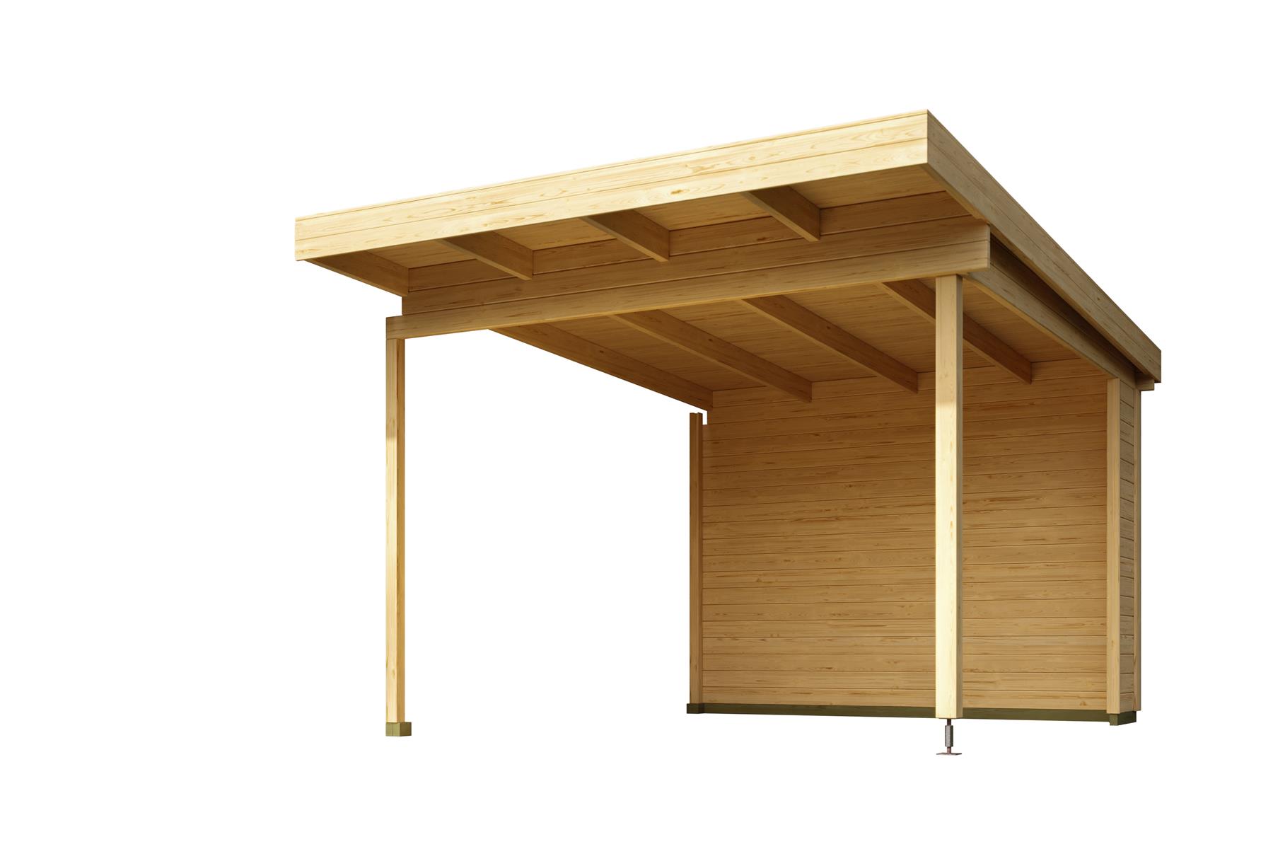 Lasita Maja Sicily Dachverlängerung Anbau für Sicily 44 mm, 300x350, Naturbelassen Lasita Maja Sicily Dachverlängerung Anbau für Sicily 44 mm, 300x350, Naturbelassen