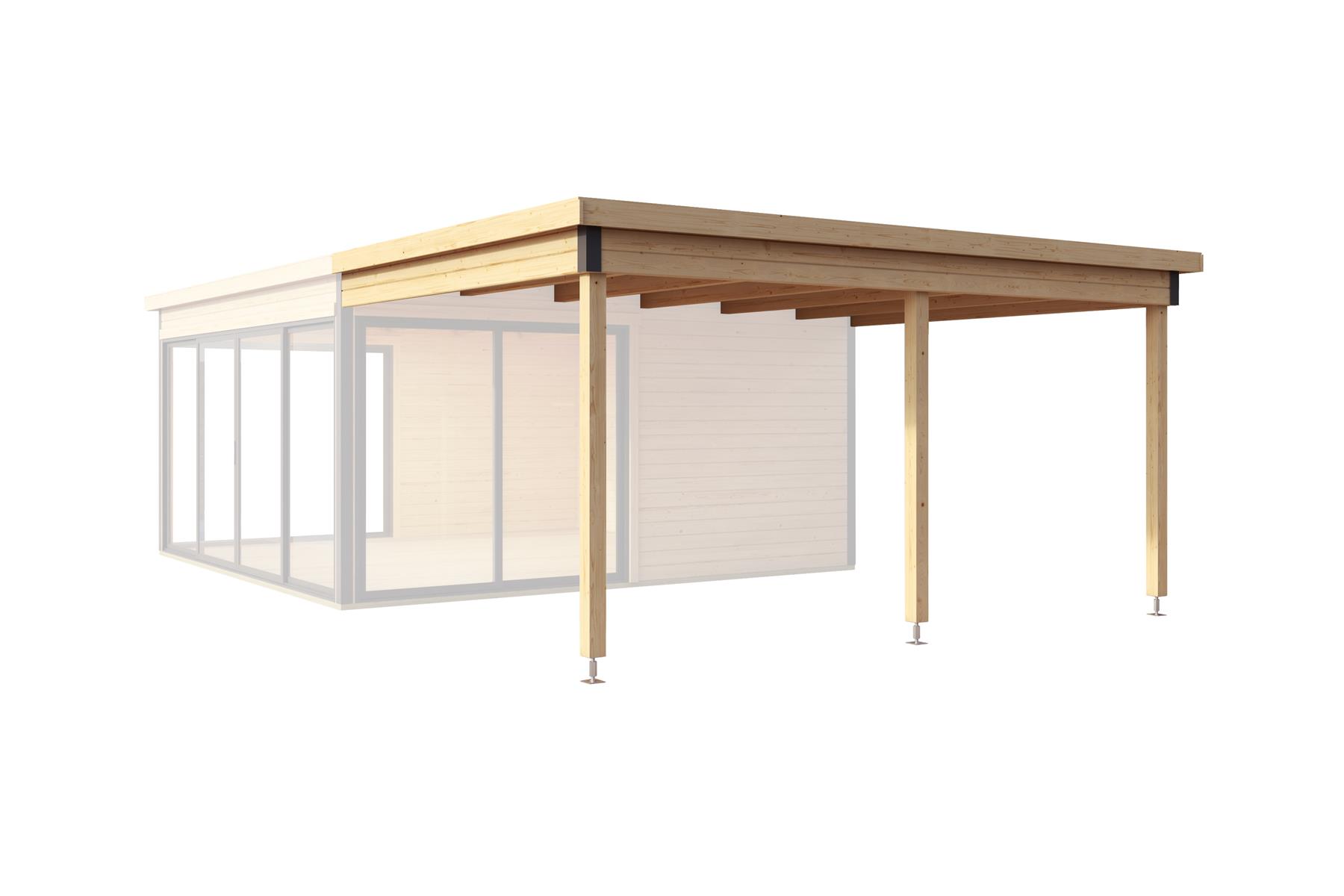 Lasita Maja Domeo 5 Dachverlängerung 44 mm, 300 x 418, Naturbelassen Lasita Maja Domeo 5 Dachverlängerung 44 mm, 300 x 418, Naturbelassen
