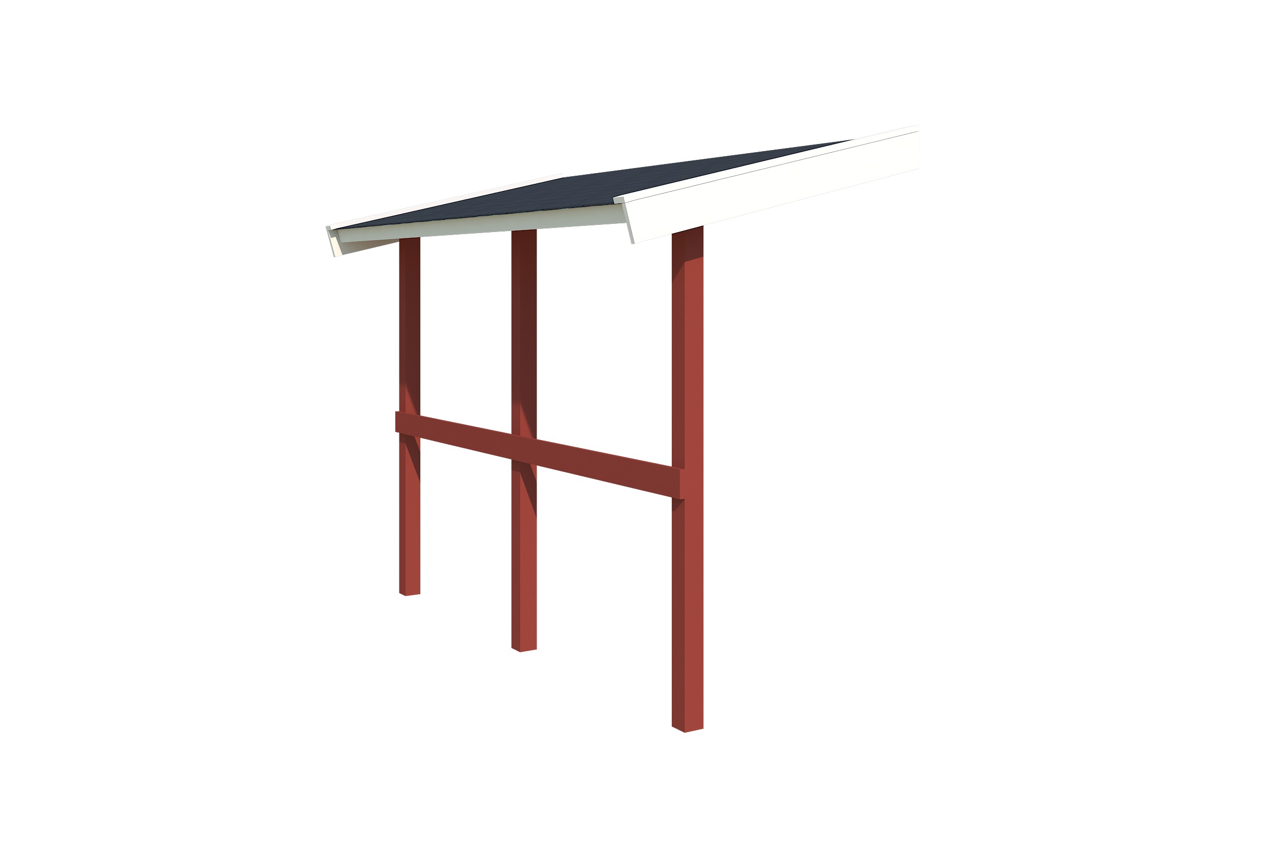 Lasita Maja Schleppdach 90 X 240 Schleppdach 28 mm, 2200x900, Schwedenrot Lasita Maja Schleppdach 90 X 240 Schleppdach 28 mm, 2200x900, Schwedenrot