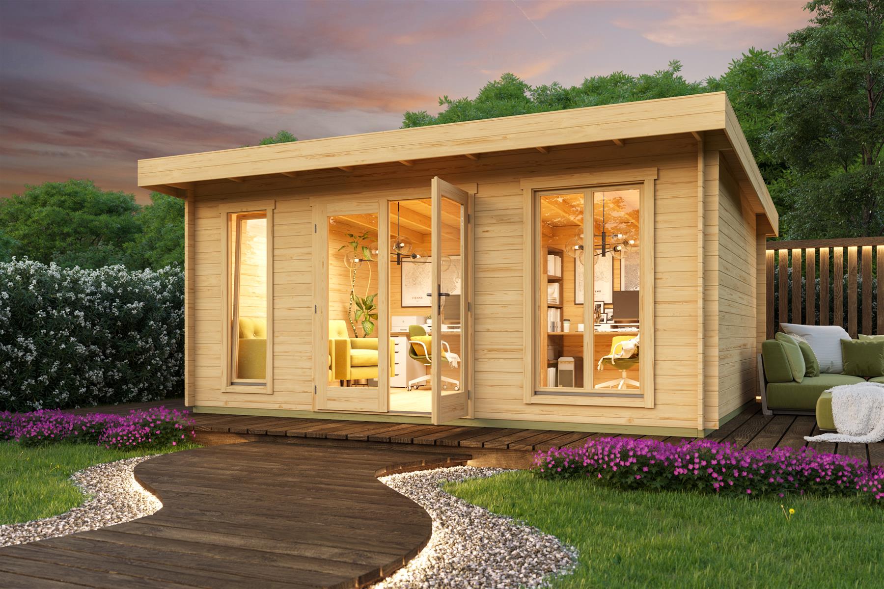 Lasita Maja Dorset 3 Gartenhaus Blockhaus 34 mm, 500 x 390, Naturbelassen Lasita Maja Dorset 3 Gartenhaus Blockhaus 34 mm, 500 x 390, Naturbelassen