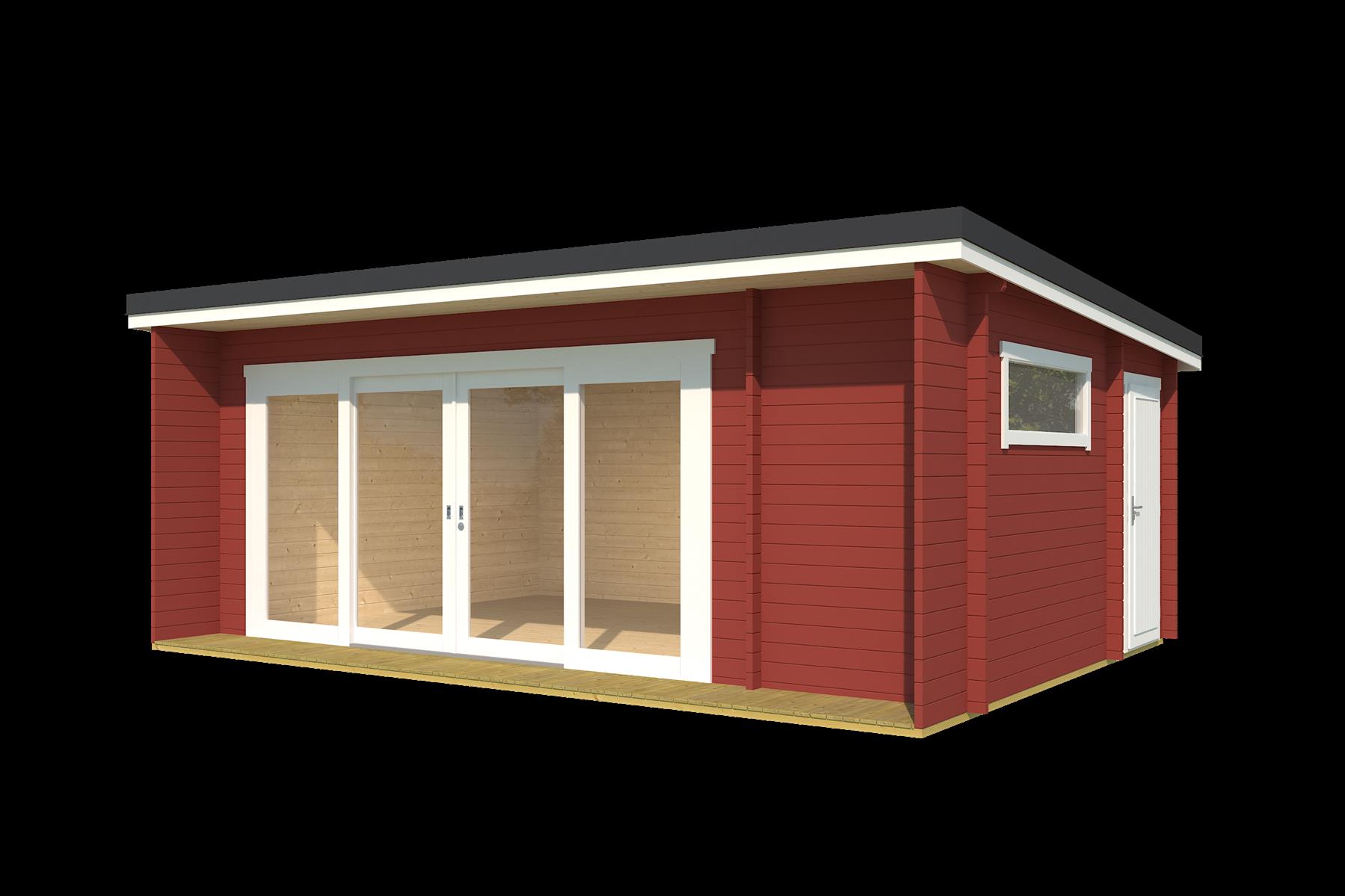 Lasita Maja Java Gartenhaus Blockhaus 44 mm 3-Raum, 608 x 390, Schwedenrot Lasita Maja Java Gartenhaus Blockhaus 44 mm 3-Raum, 608 x 390, Schwedenrot