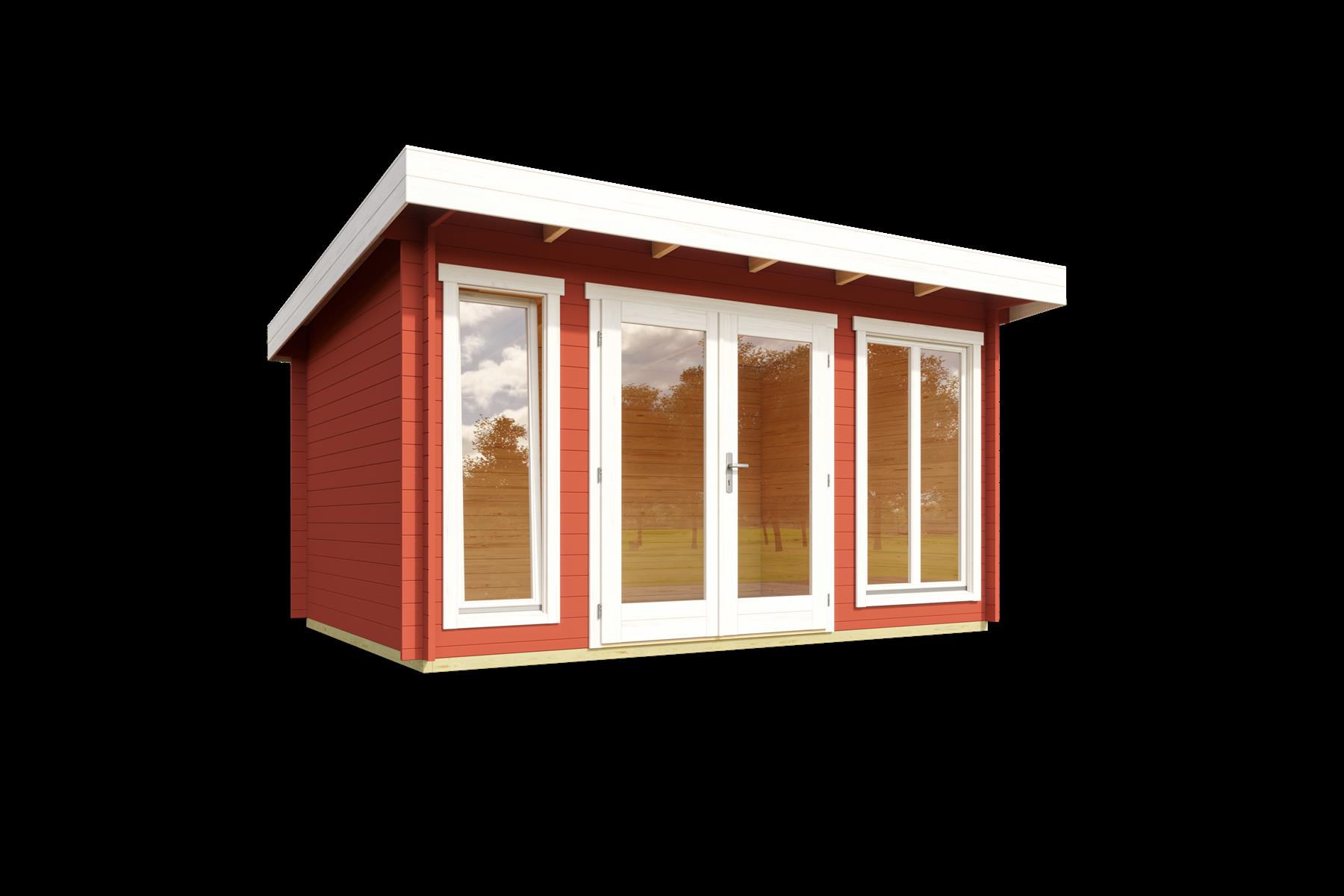 Lasita Maja Dorset 2 Gartenhaus Blockhaus 34 mm, 390 x 300, Schwedenrot Lasita Maja Dorset 2 Gartenhaus Blockhaus 34 mm, 390 x 300, Schwedenrot