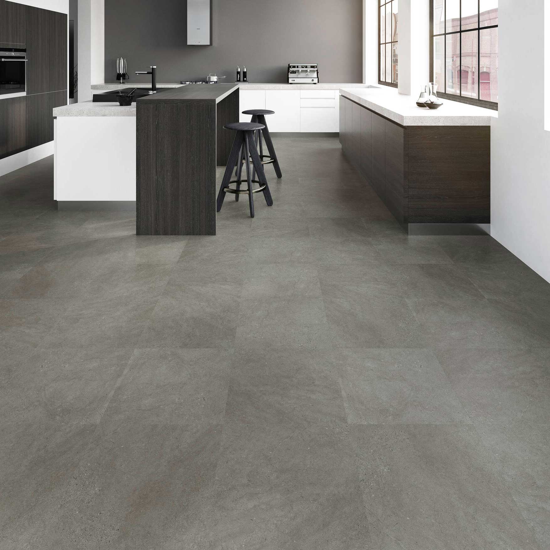 Klebevinyl JOKA Designböden 340 | 2845 Dark Concrete Klebevinyl JOKA Designböden 340 | 2845 Dark Concrete